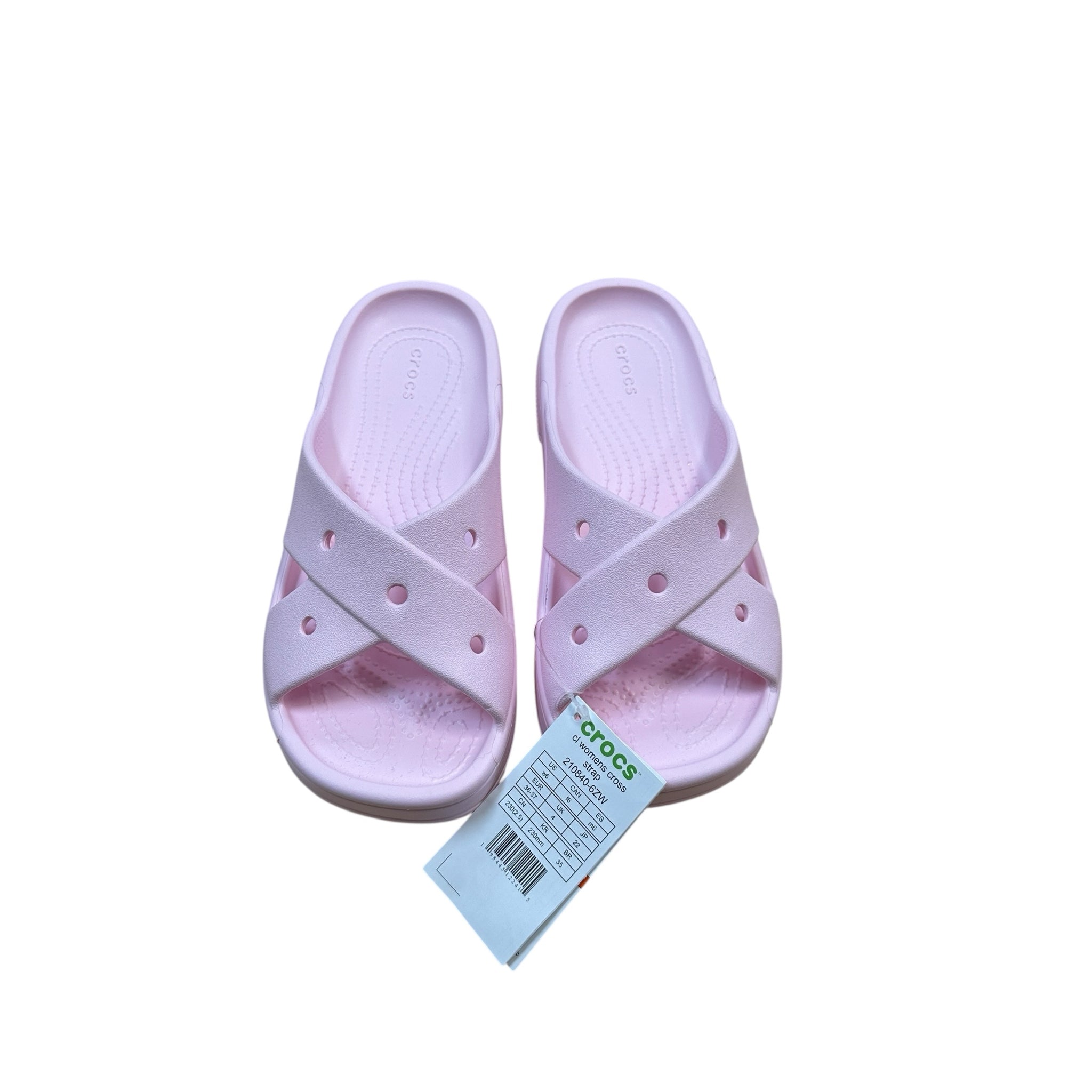 Crocs Women Cross Strap Sandals Size 6W