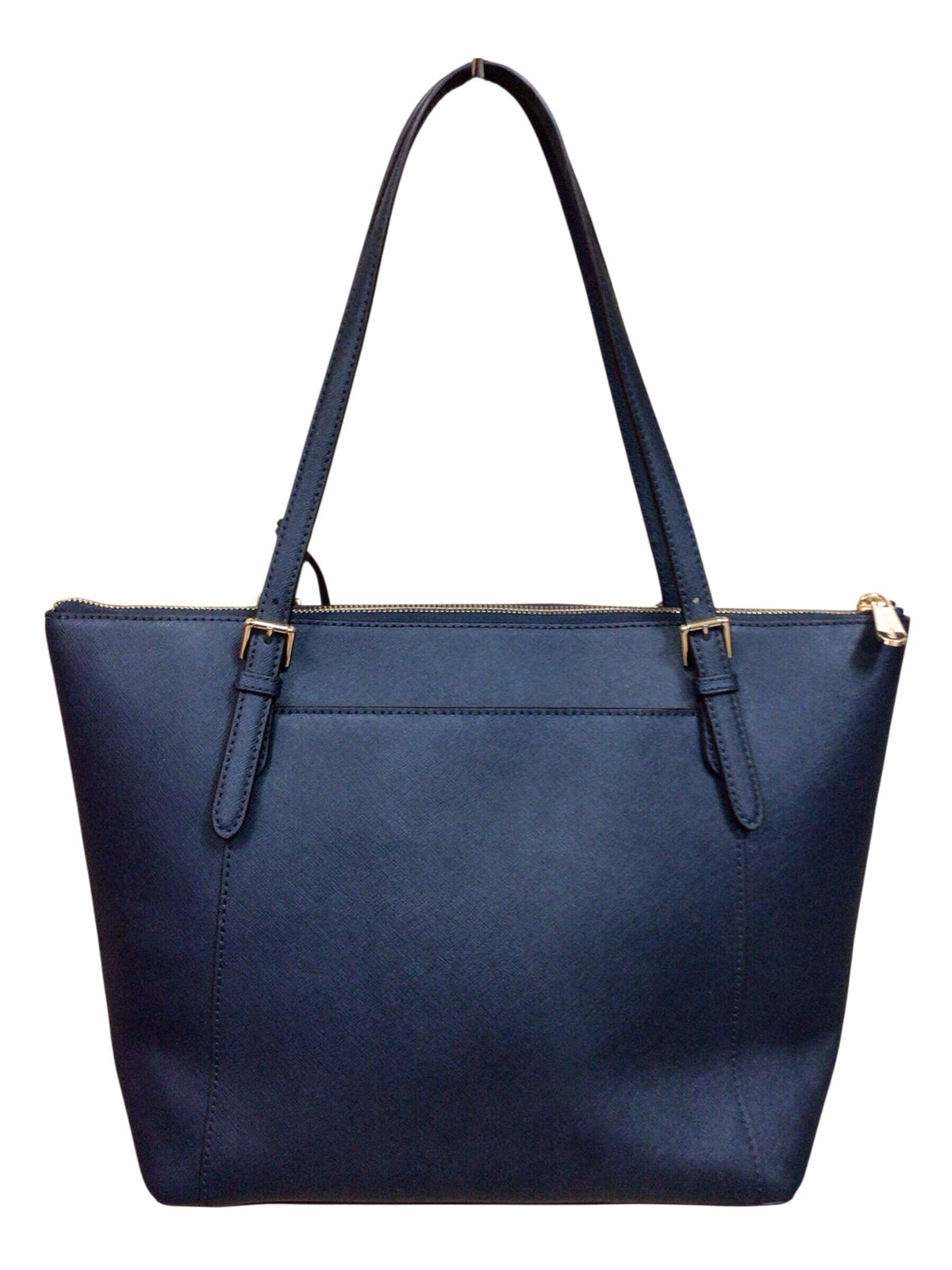 Michael Kors "Ciara" Large Navy Leather Tote