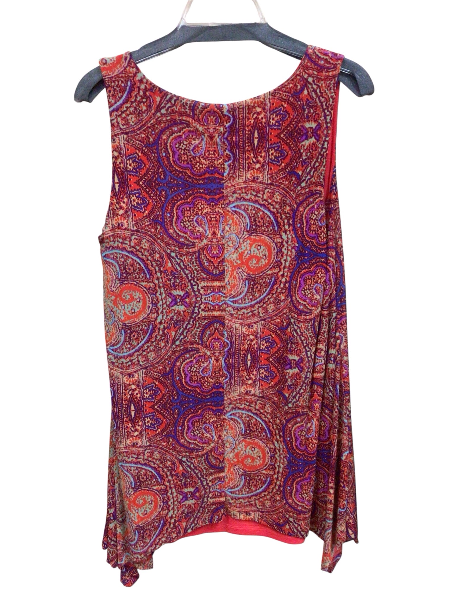 Cupio Red Sleeveless Top Size Large
