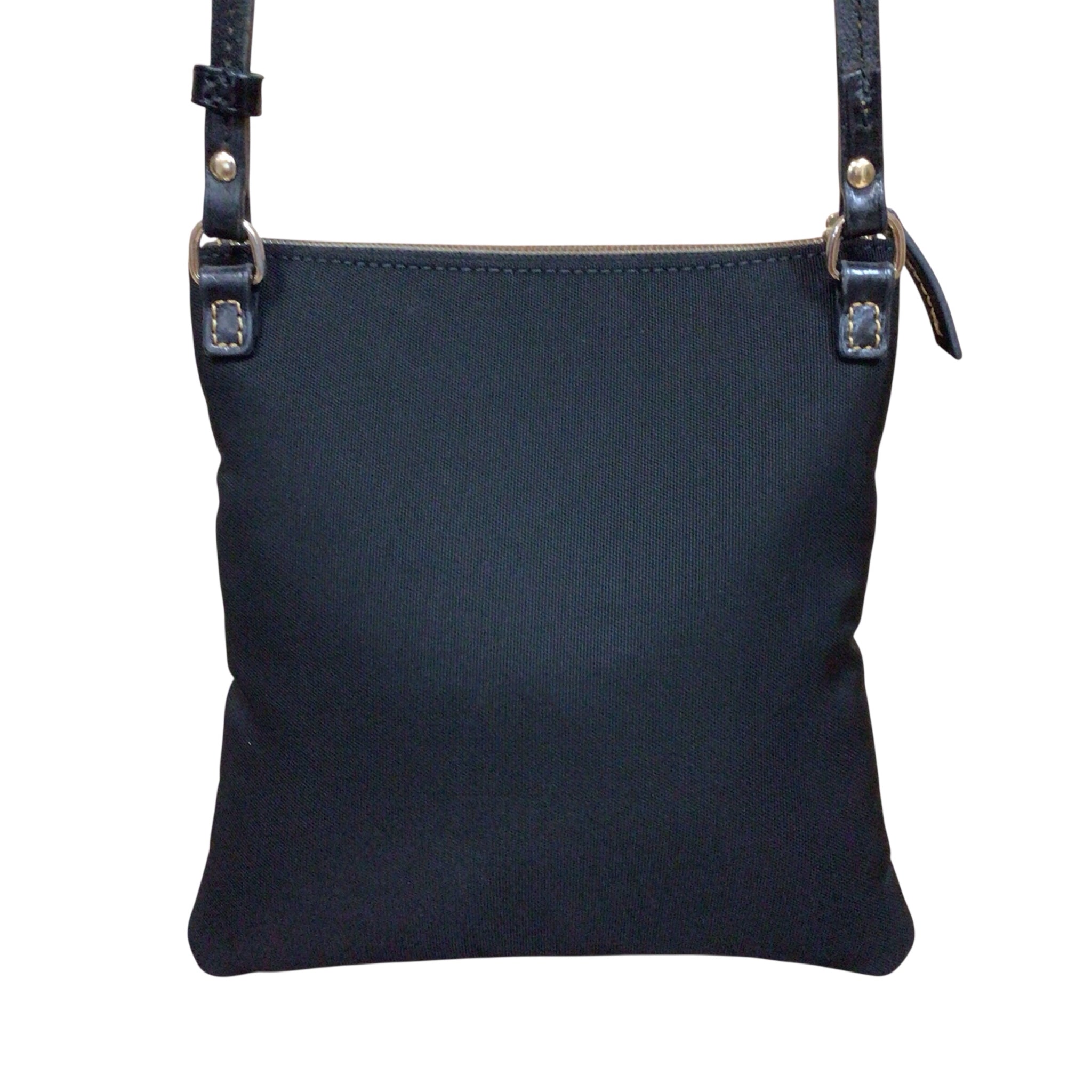 Dooney & Bourke Black Coated Canvas Crossbody Bag