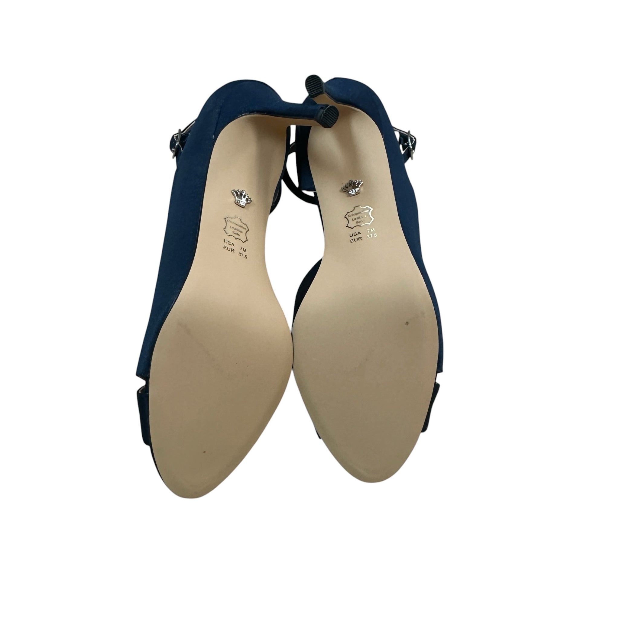 Nina Flo-Ls Navy Heels Size 7