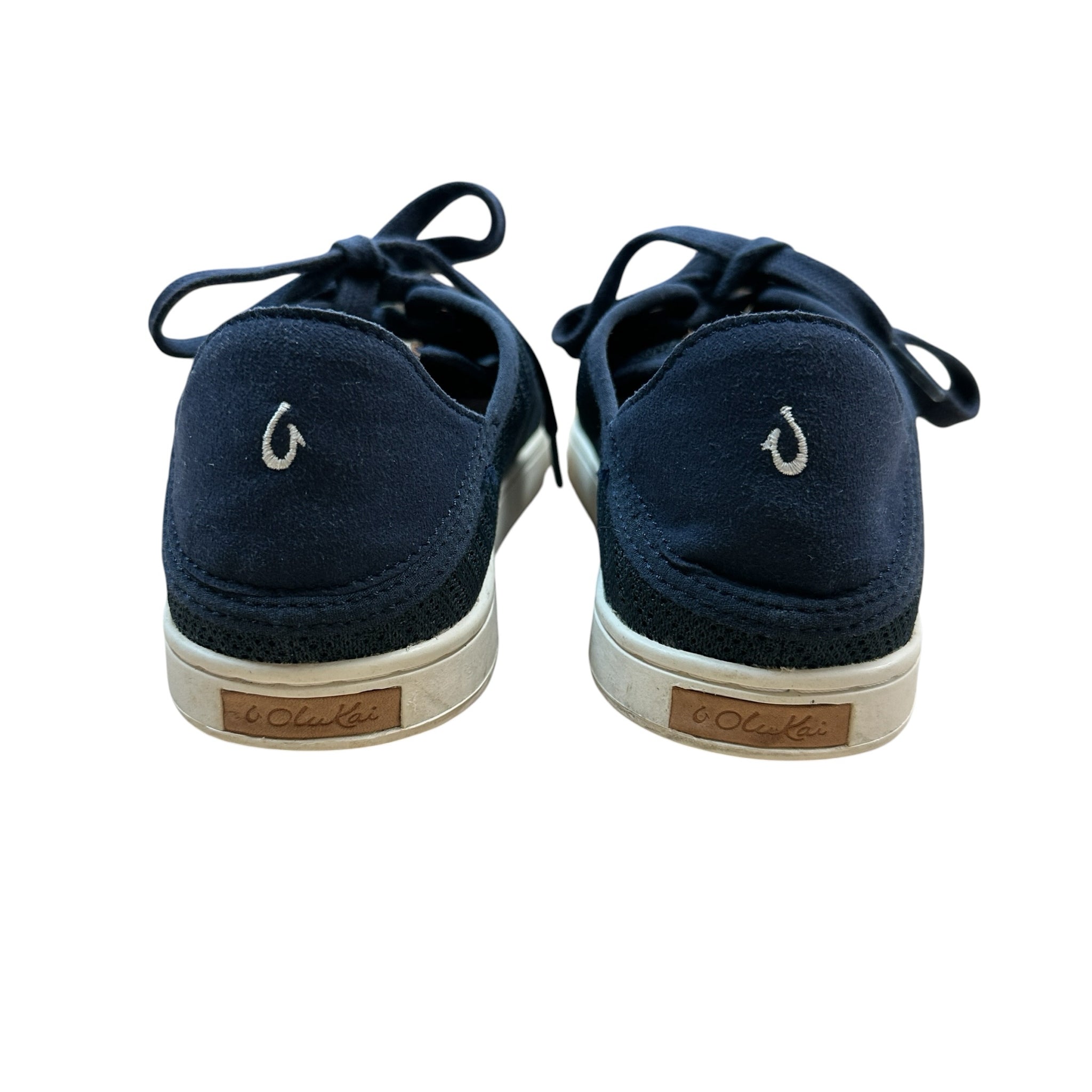 Olukai Women's Aloha Navy Lace Up Sneakers Size 6.5