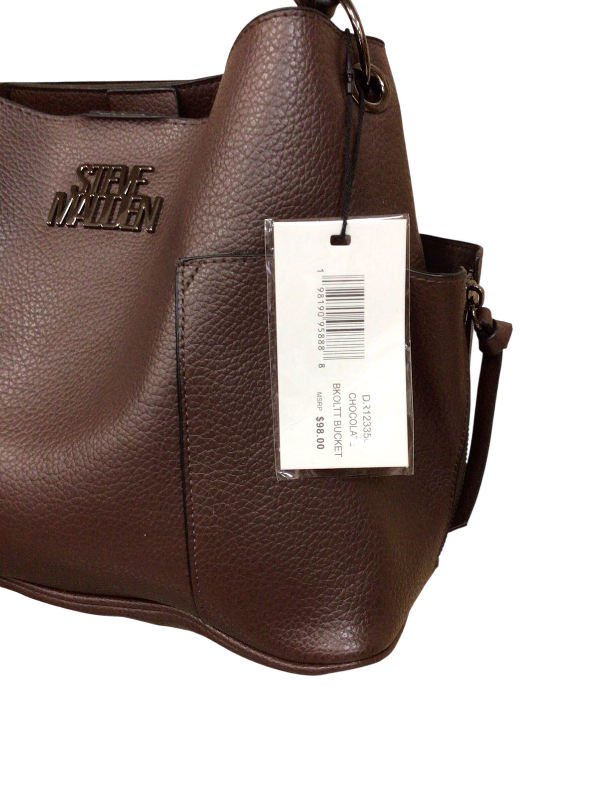 Steve Madden "Bkoltt Bucket" Brown Shoulder Bag