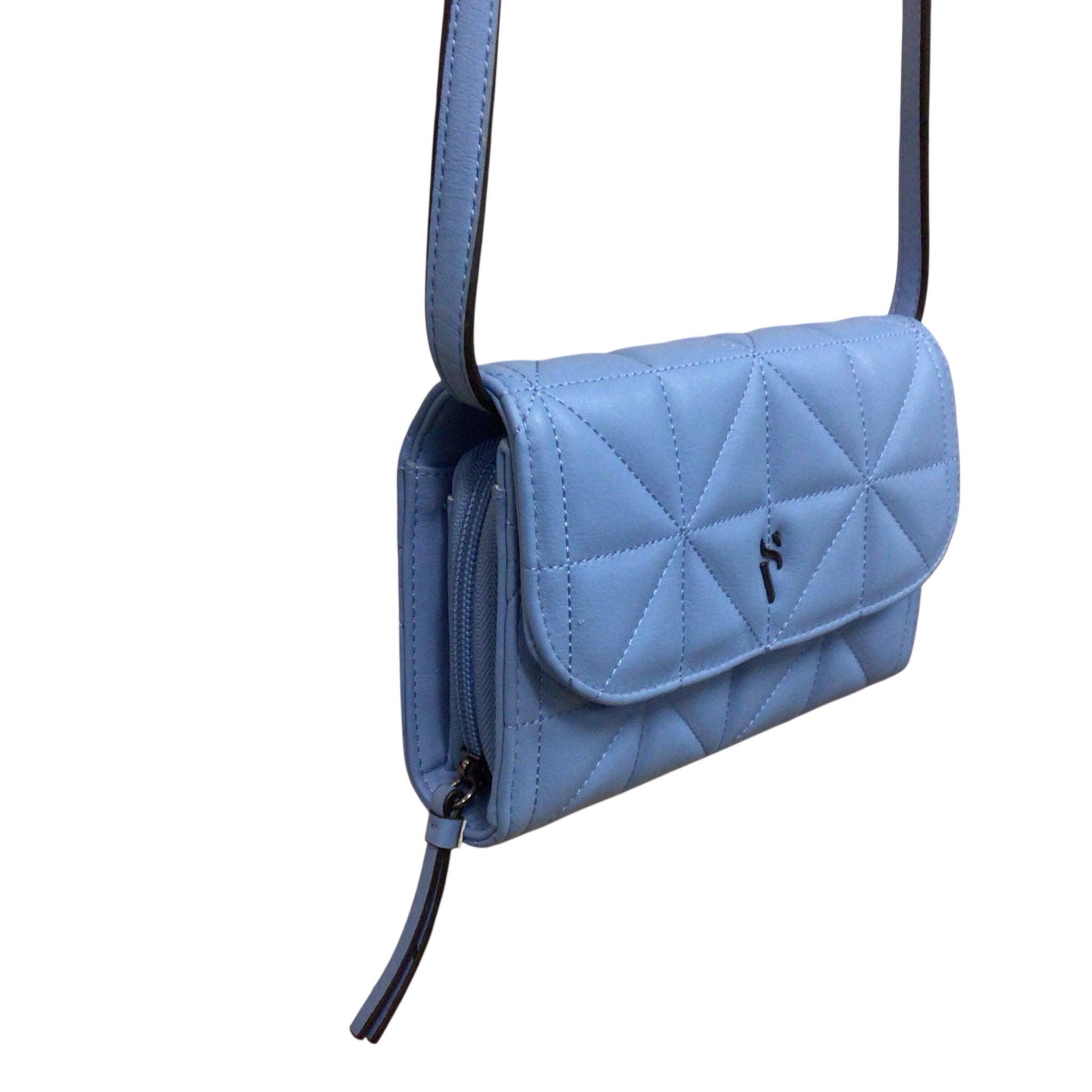 Vera Wang Blue Quilted Crossbody Bag