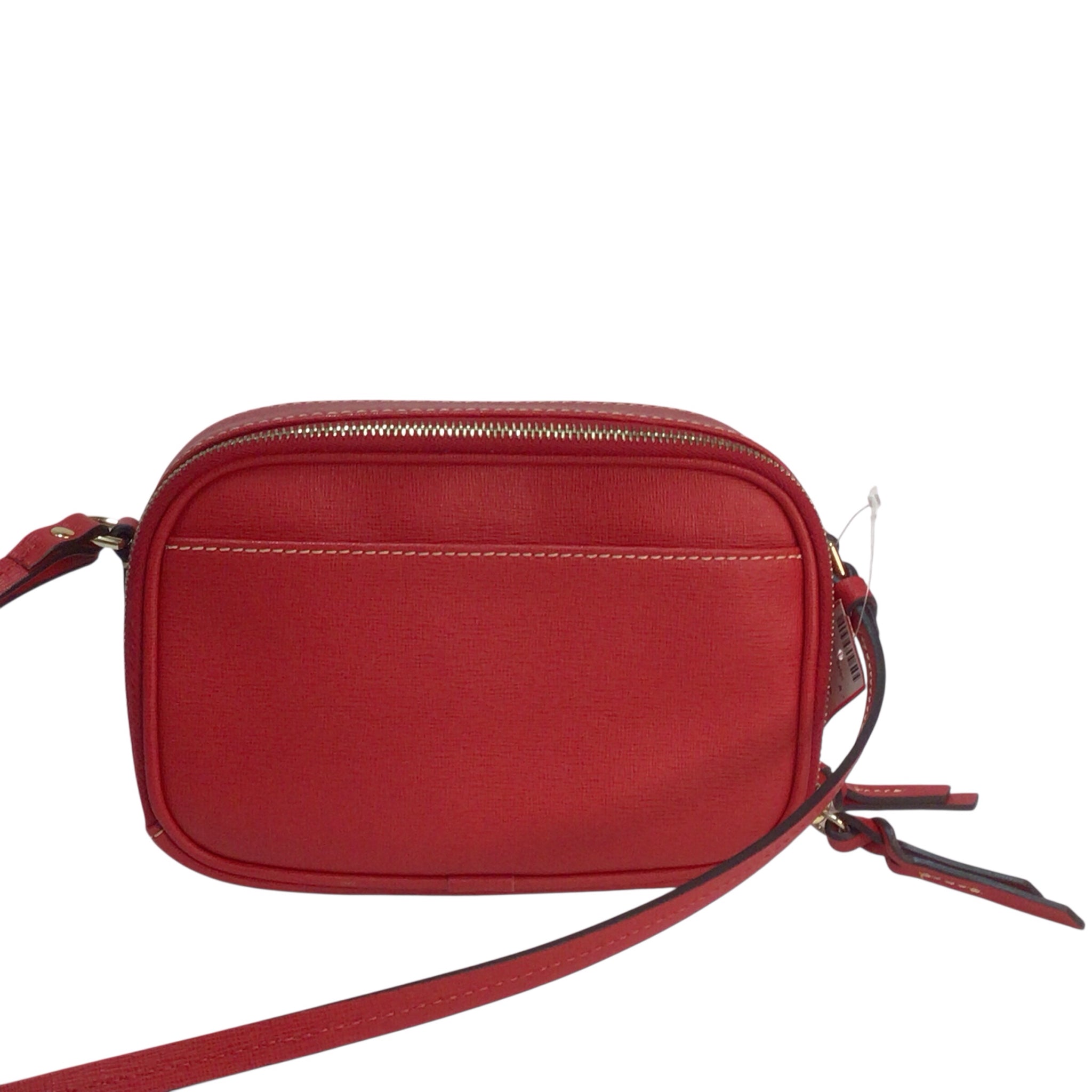 Dooney & Bourke Red Sawyer Dual Zipper Crossbody Bag