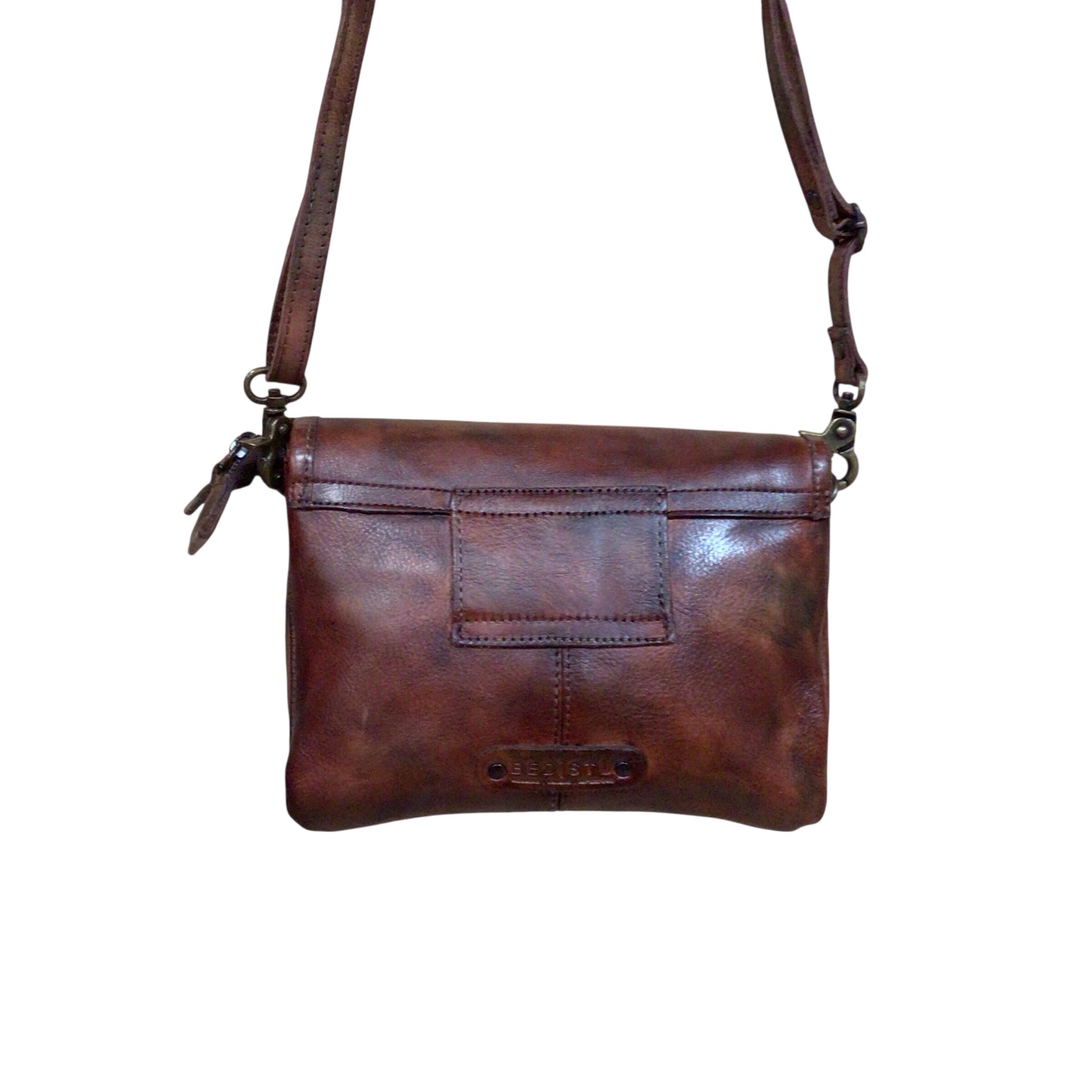 Bed Stu "Ziggy" Rowan Teak Leather Crossbody Bag