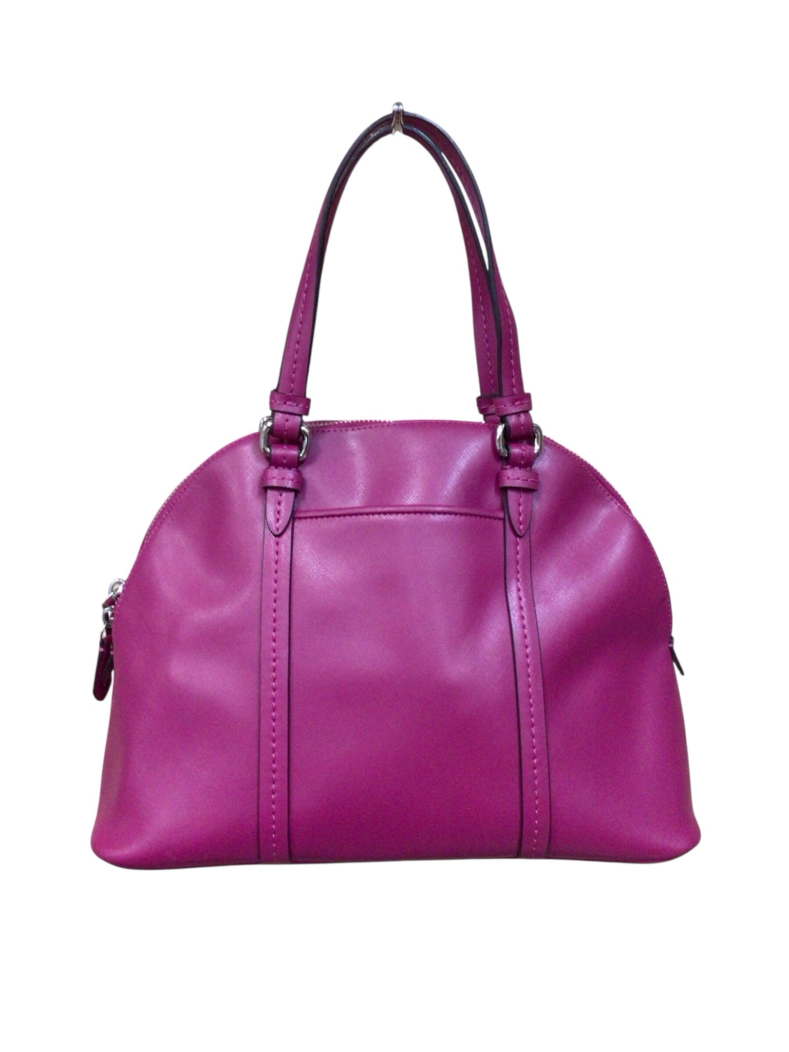 Coach F25671 "Peyton" Fuscia Leather Satchel