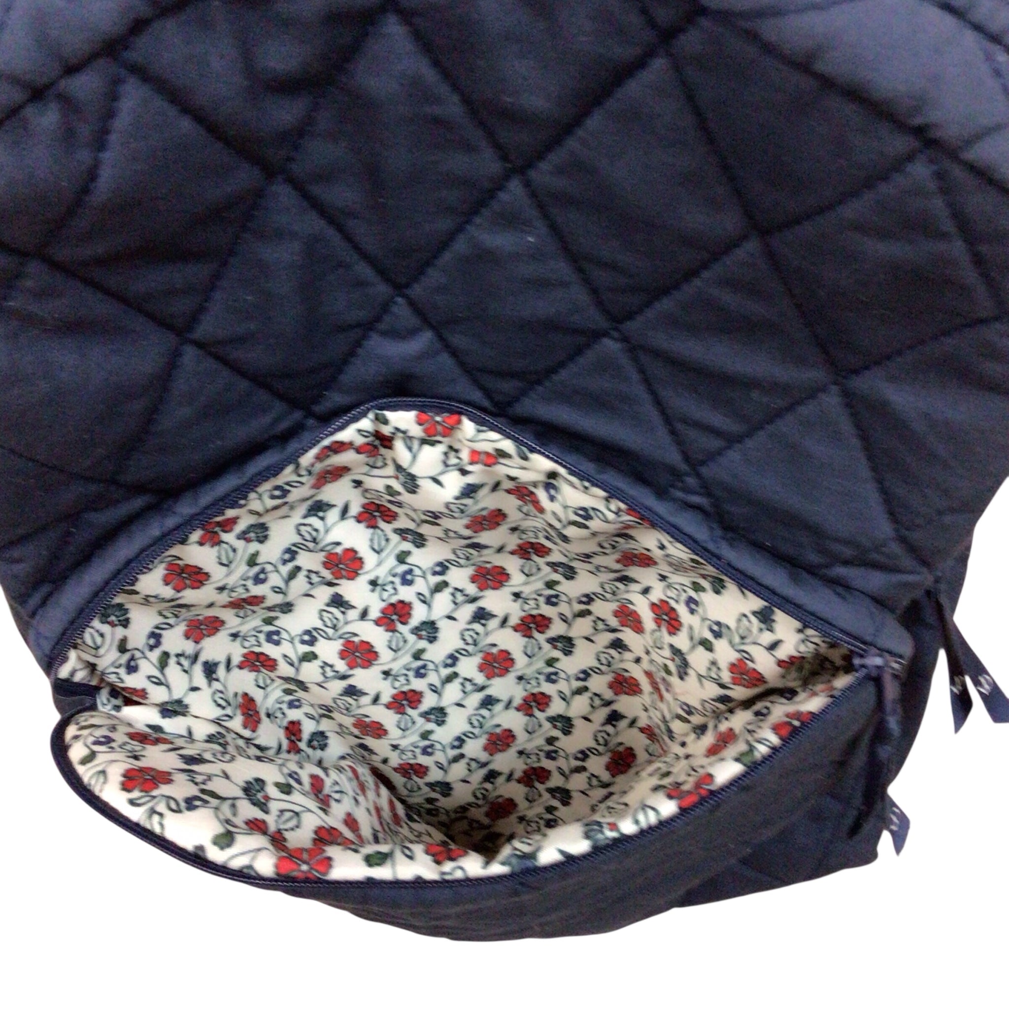 Vera Bradley Navy Quilted Backpack