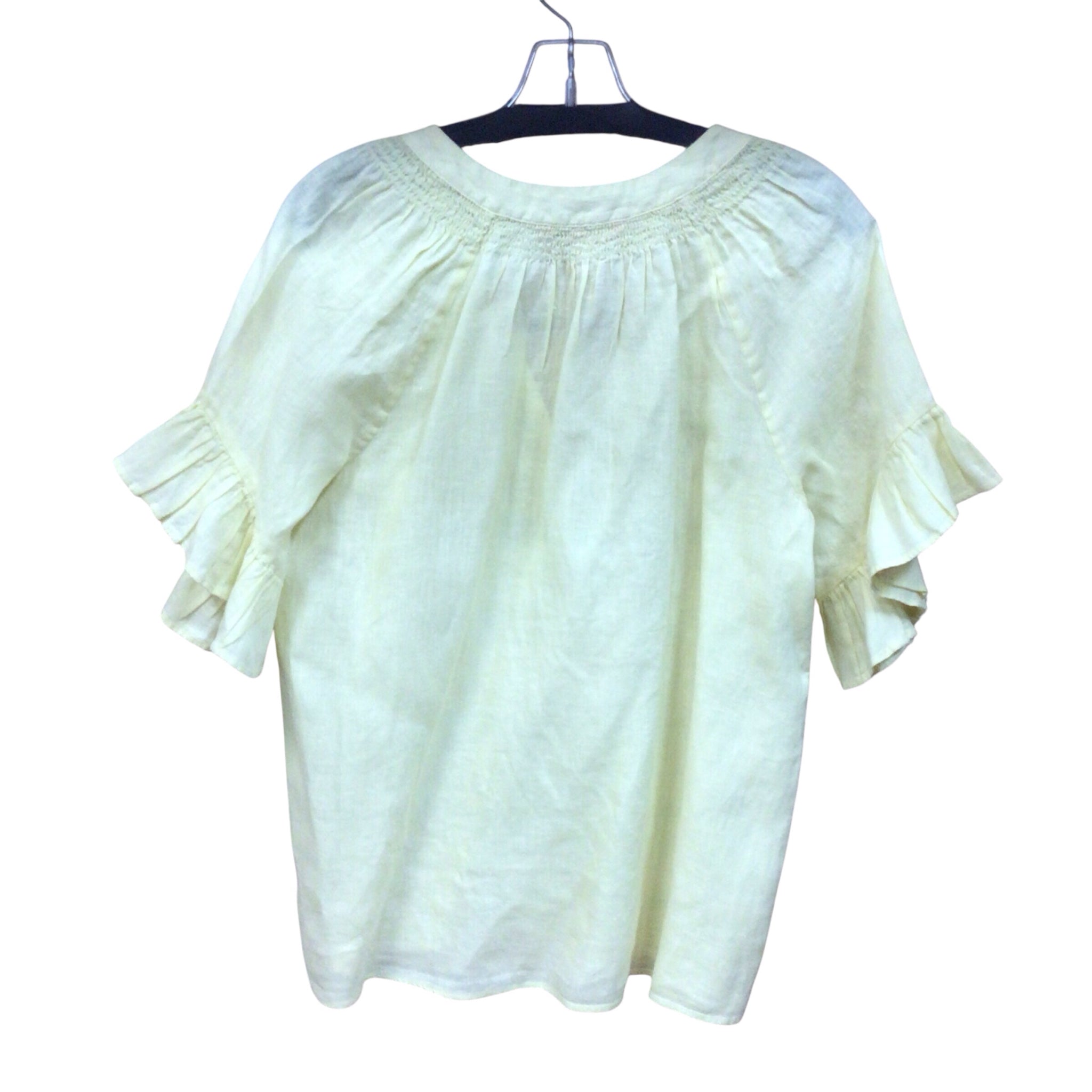 Lilly Pulitzer Yellow Short Sleeve Top Size Small