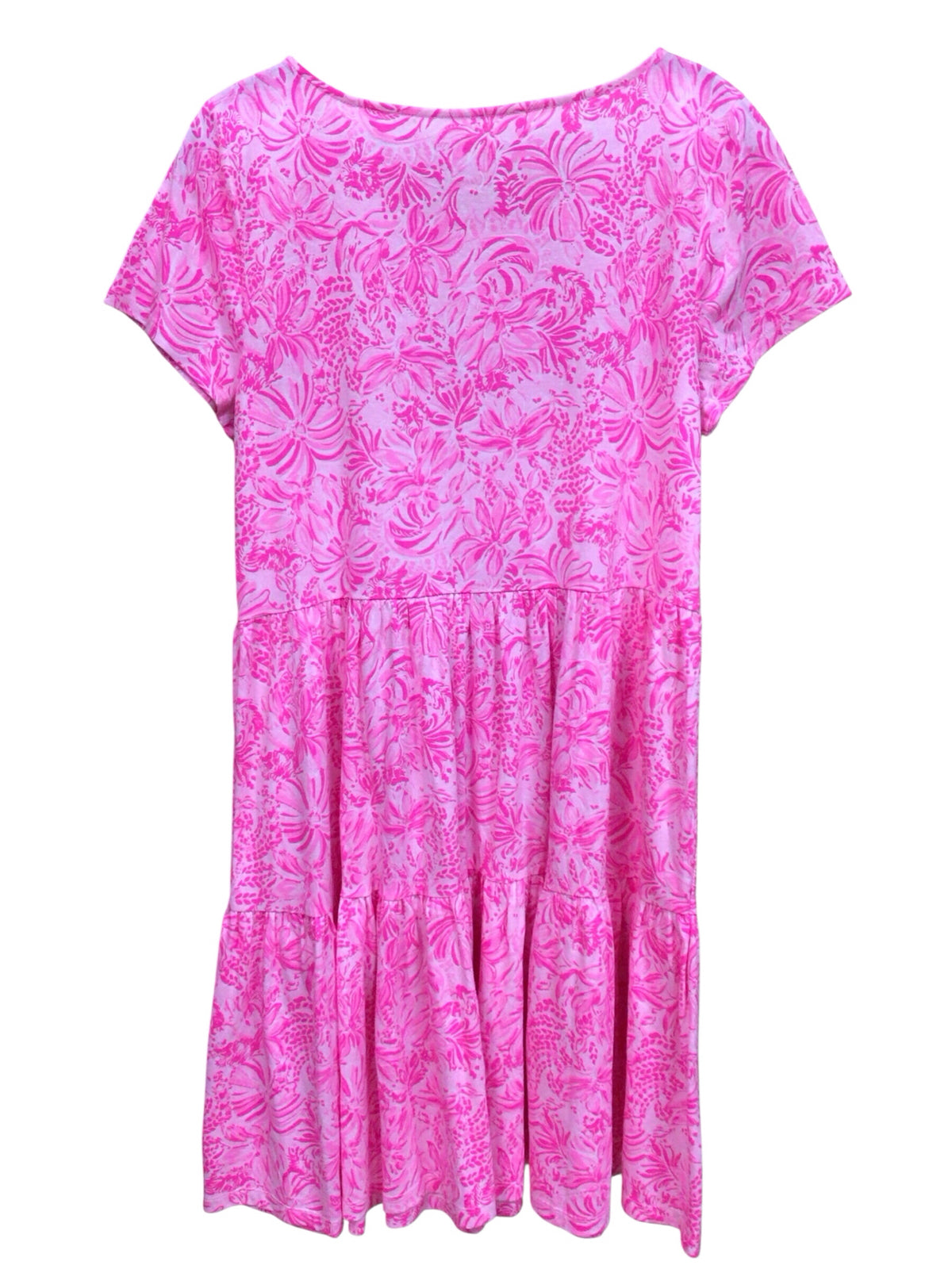 Lilly Pulitzer "Geanna" Pink Blossom Short Sleeve Dress Size Medium NWT