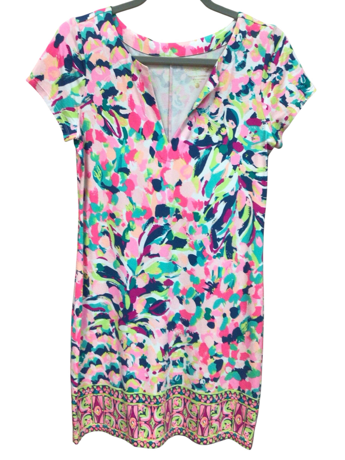 Lilly Pulitzer "Sophiletta" Pina Colada Short Sleeve Dress Size Small
