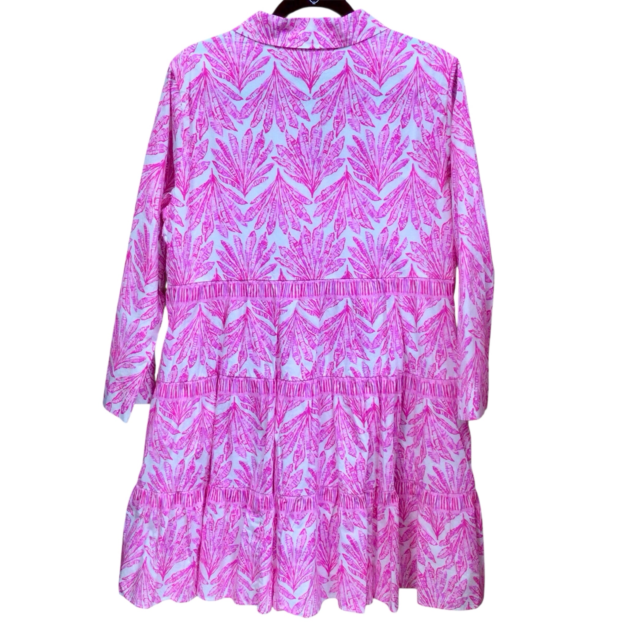 Lilly Pulitzer Angie Tiered Long Sleeve Dress Size 12