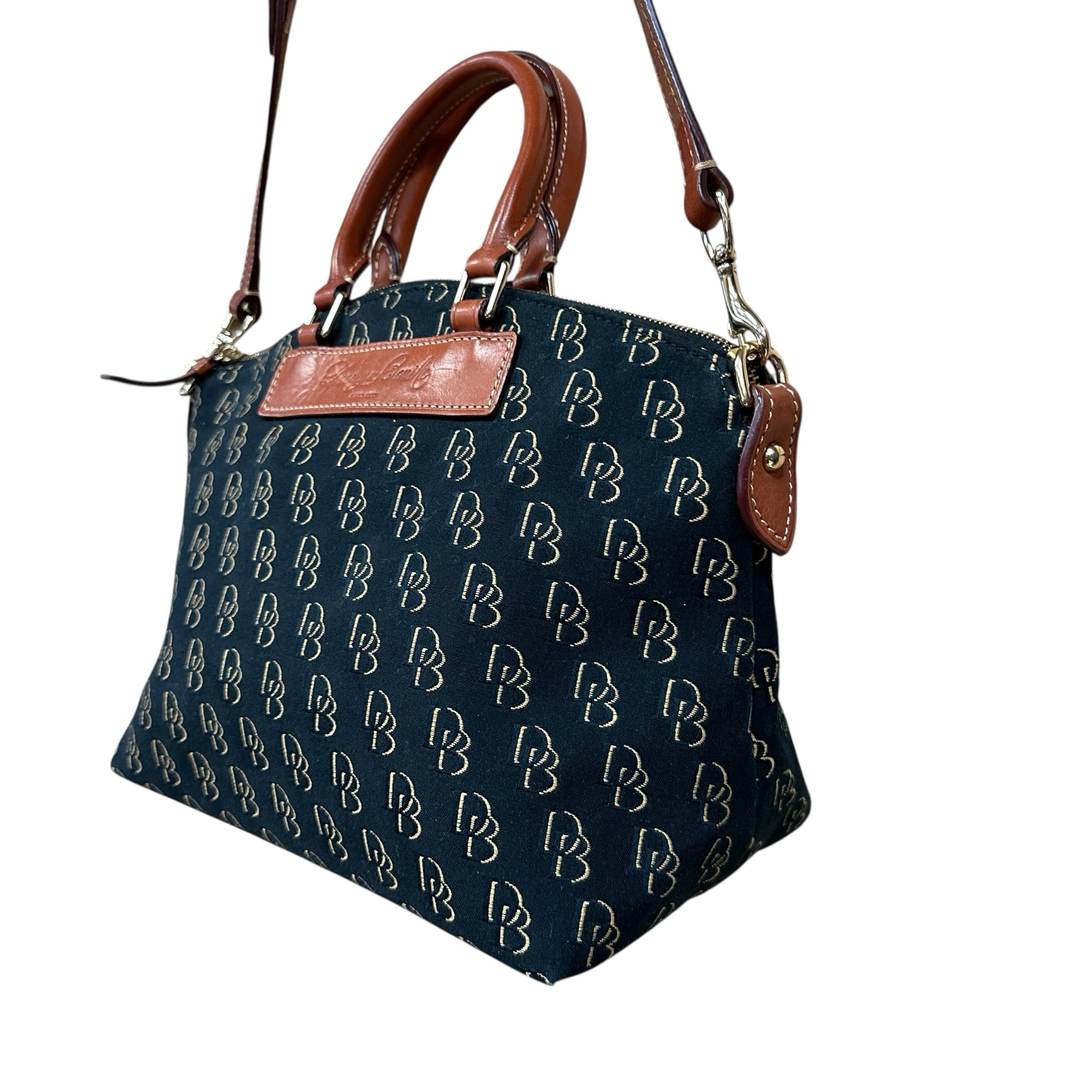 Dooney & Bourke Signature Coated Canvas Satchel Crossbody Bag