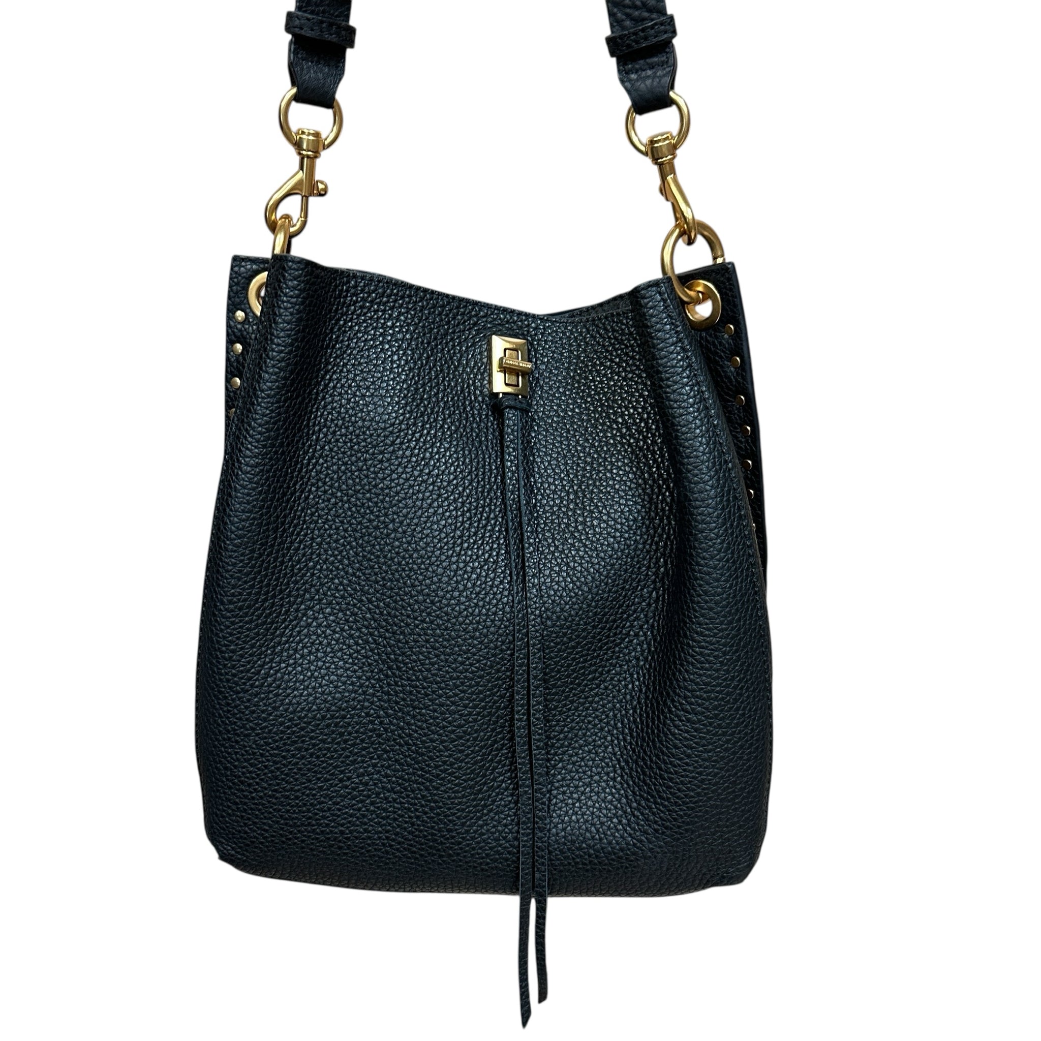 Rebecca Minkhoff Darren Black Leather Shoulder Bag