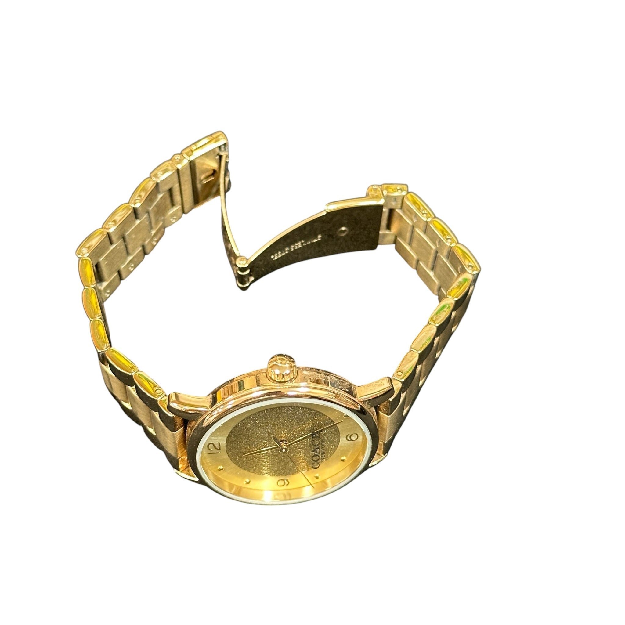 Coach Gold Toned Stainless Steel Watch