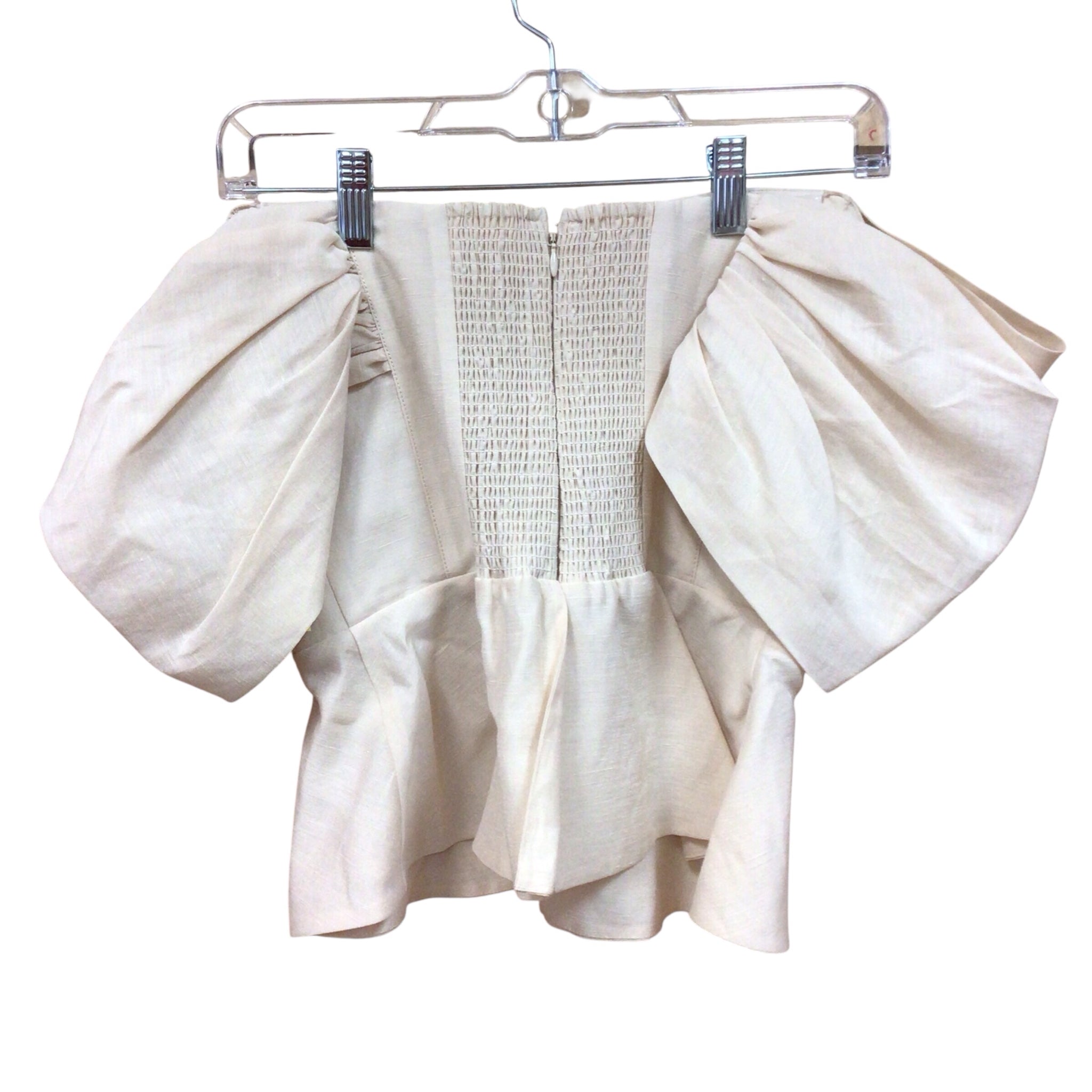 Antonio Melani Beige Short Sleeve Top Size Medium NWT