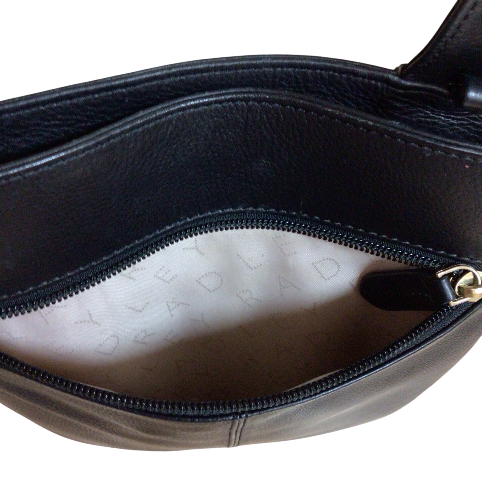 Radley London Pockets 2.0 Faux Croc Leather Black Crossbody Bag