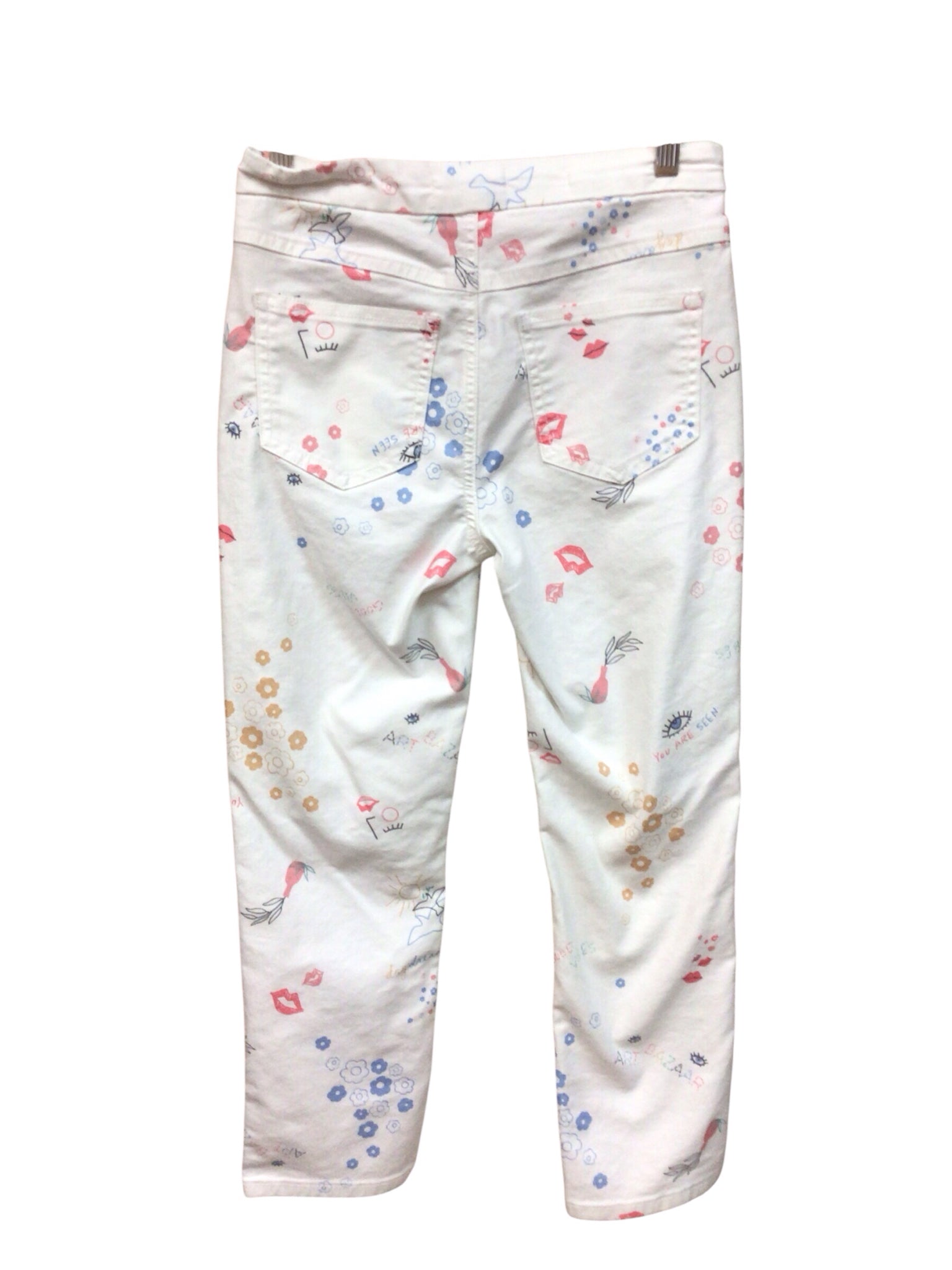 Tribal White "Positivity" Pants Size 0