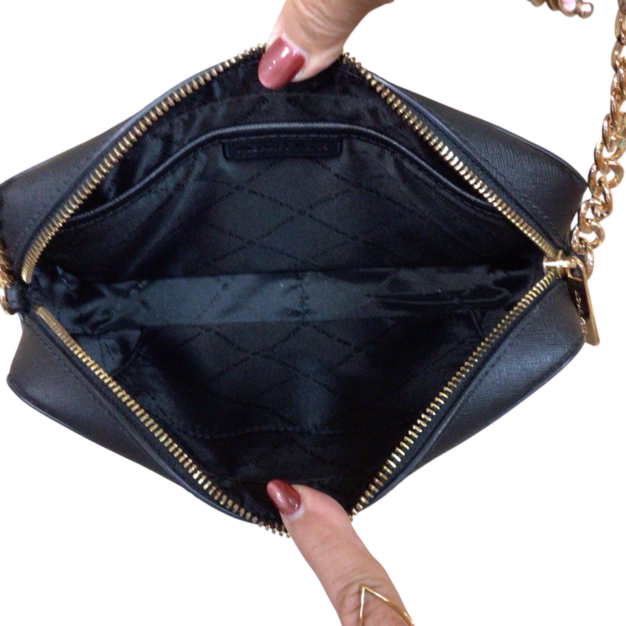 Michael Kors Jet Set Large Saffiano Leather Crossbody Bag