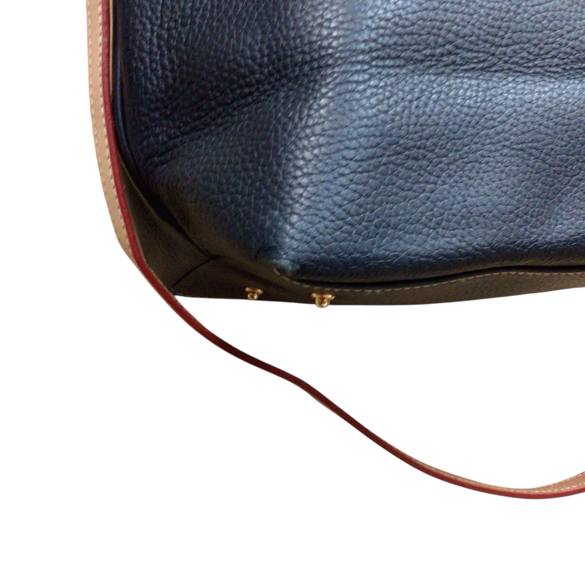 Dooney & Bourke "Dillen" Navy Leather Crossbody Satchel