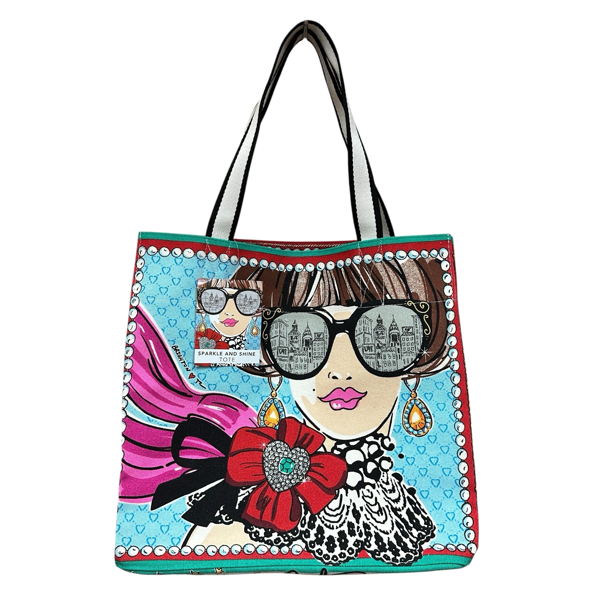 Brighton "Sparkle And Shine" Canvas Tote Bag