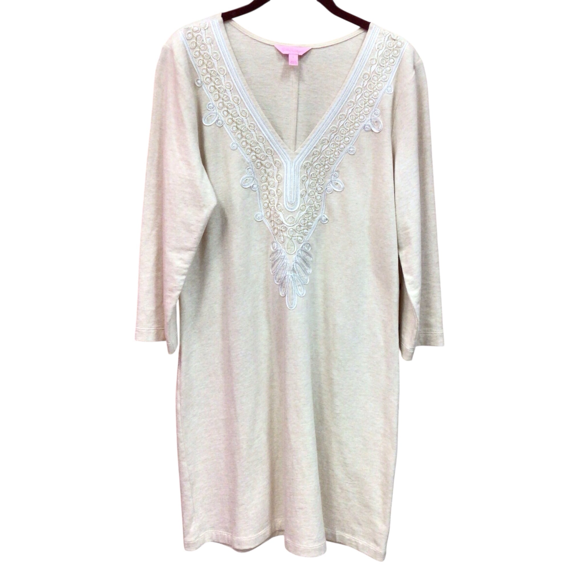 Lilly Pulitzer "Clarkson" Beige Dress Size Large