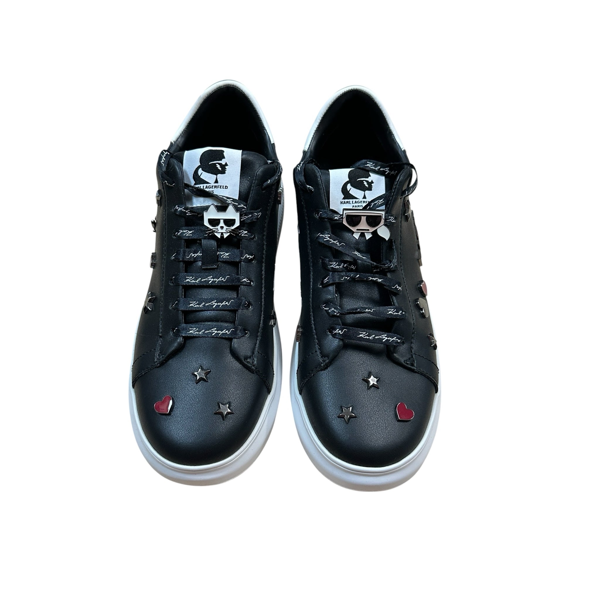 Karl Lagerfeld "Kenna" Black Sneakers Size 10