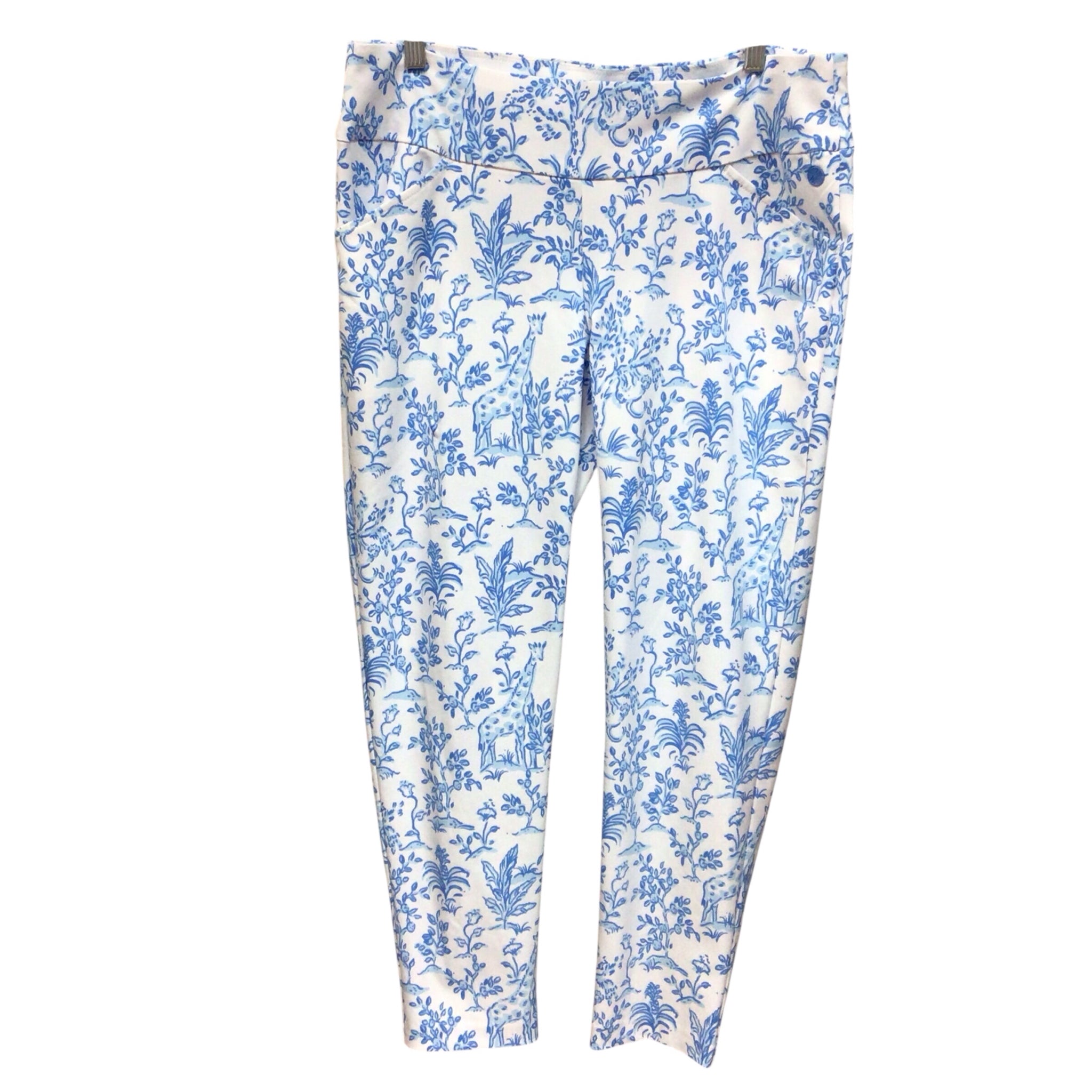Lilly Pulitzer "Resort White Tall Tales" Corso Golf Pants Size 14