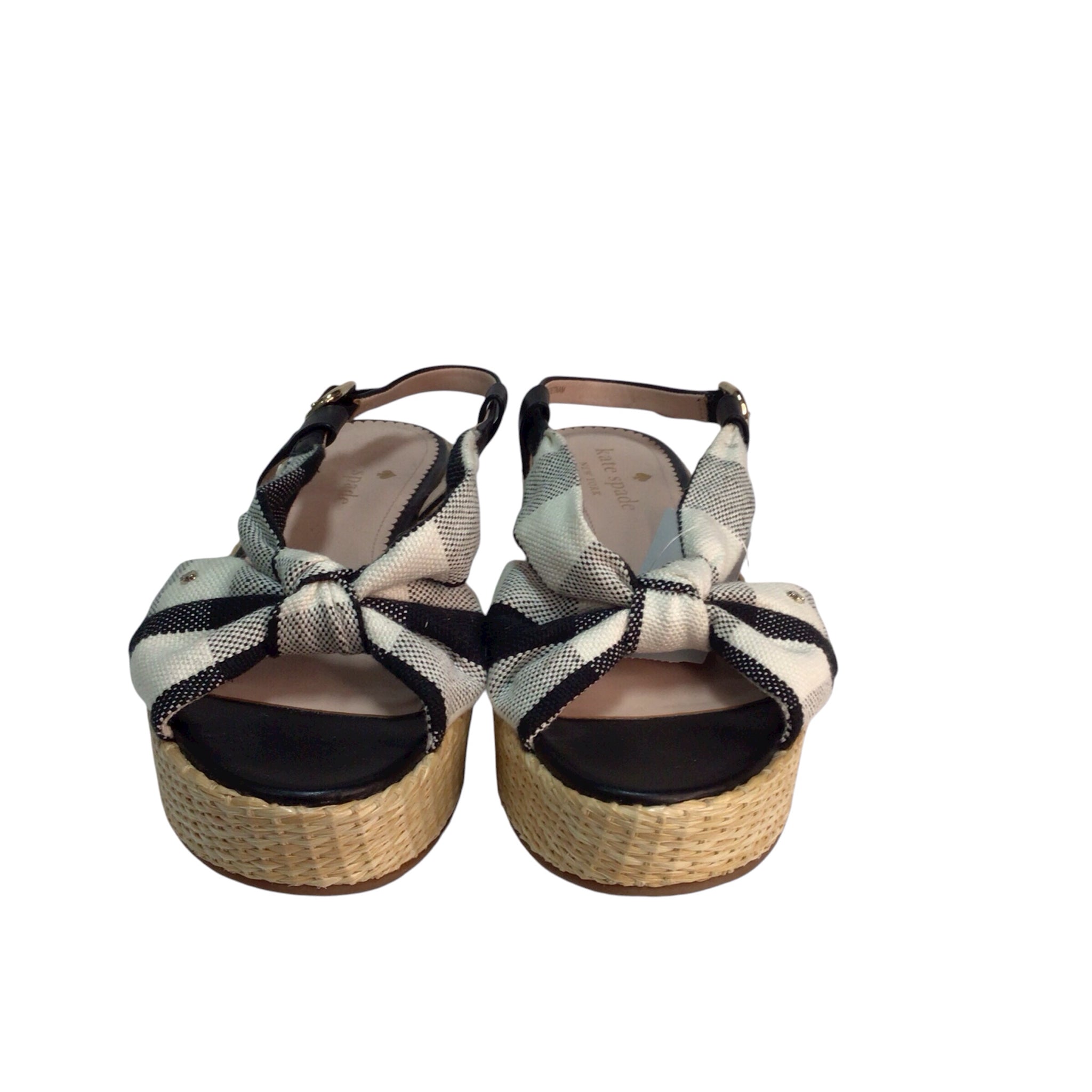 Kate Spade Plaid "Betsy" Sandals Size 6.5