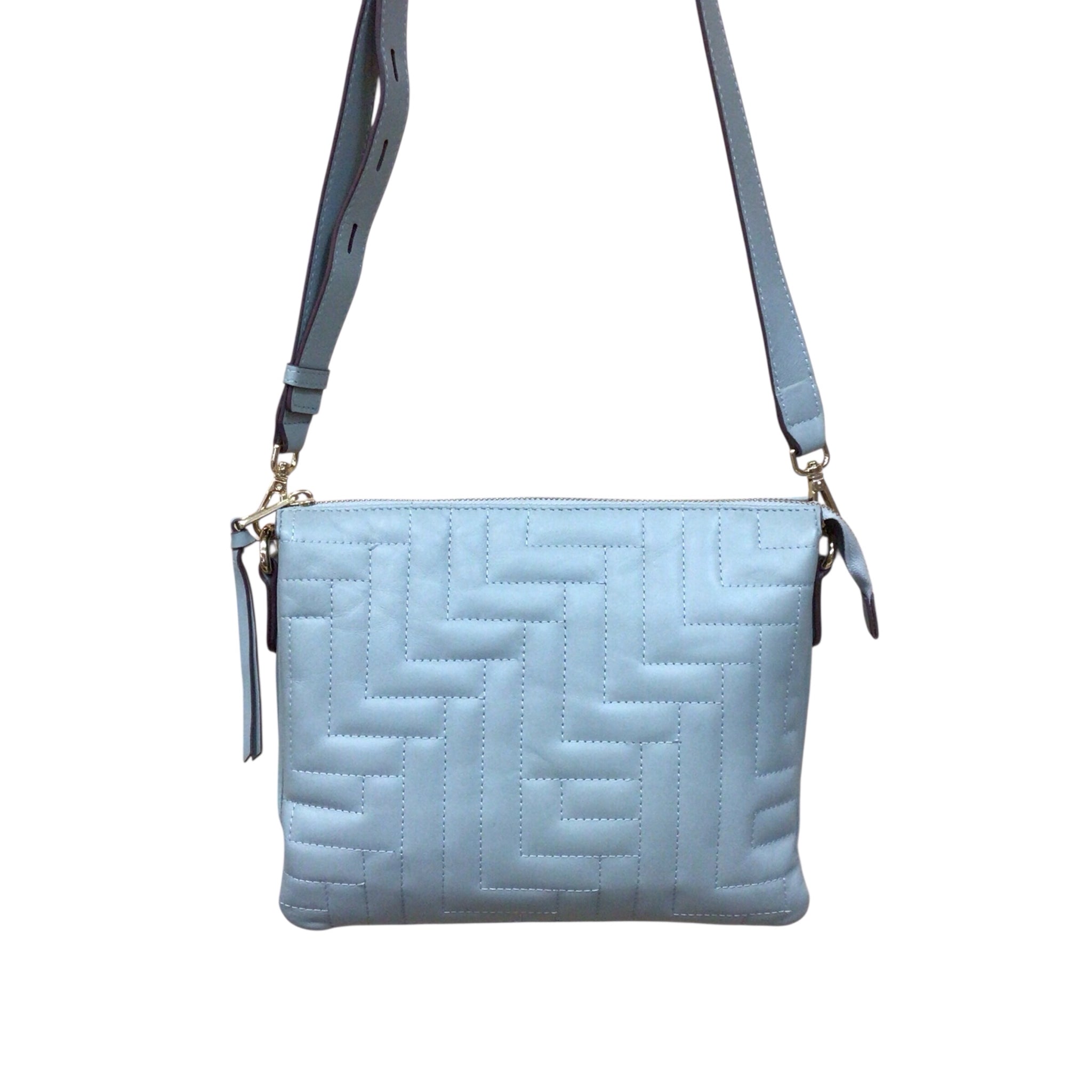 Lodis Light Blue Leather Crossbody Bag