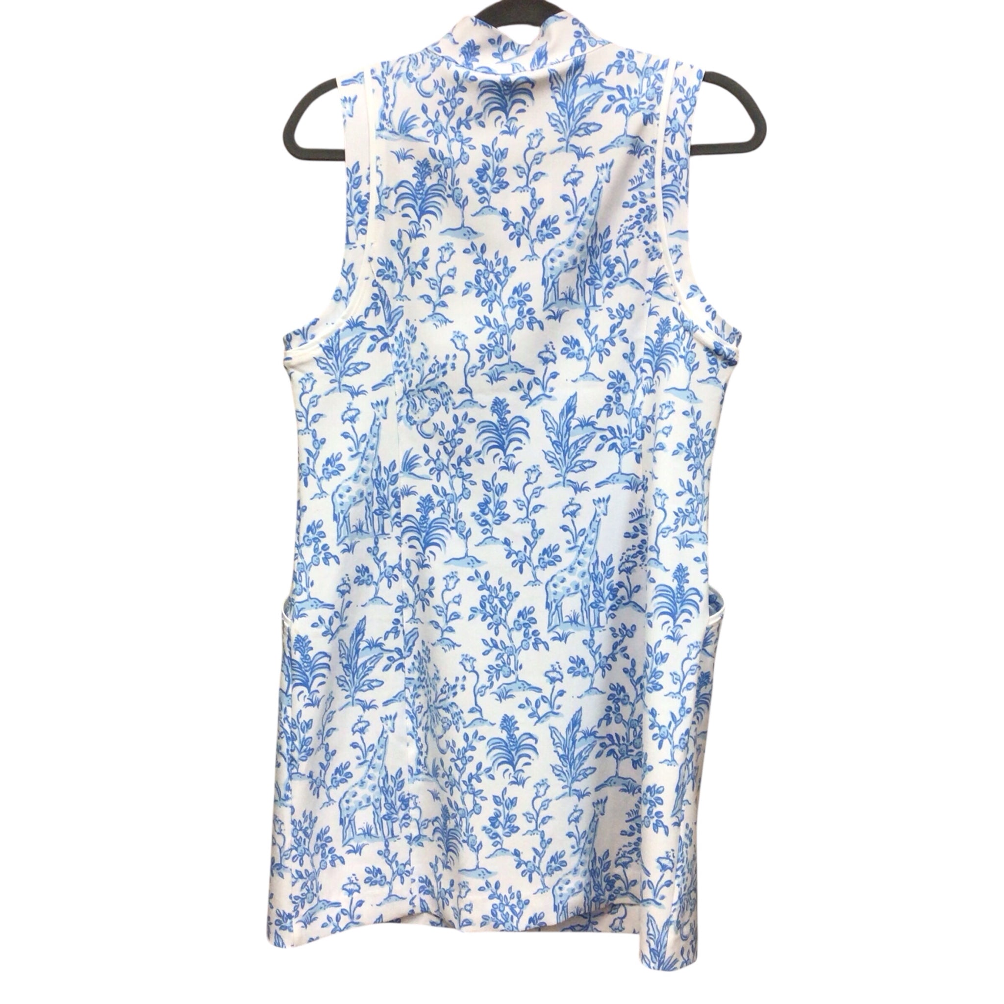 Lilly Pulitzer "Luxletic Kathy" Sleeveless Blue & White Dress Size 12