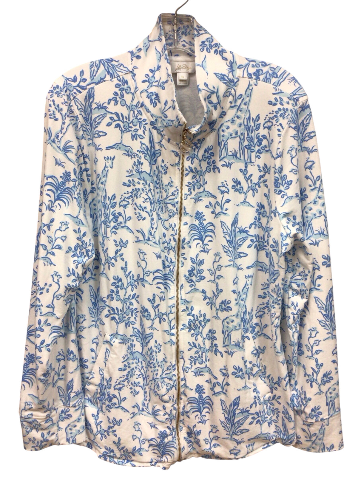 Lilly Pulitzer "Leona" Full Zip "Tall Tales" Jacket Size XL