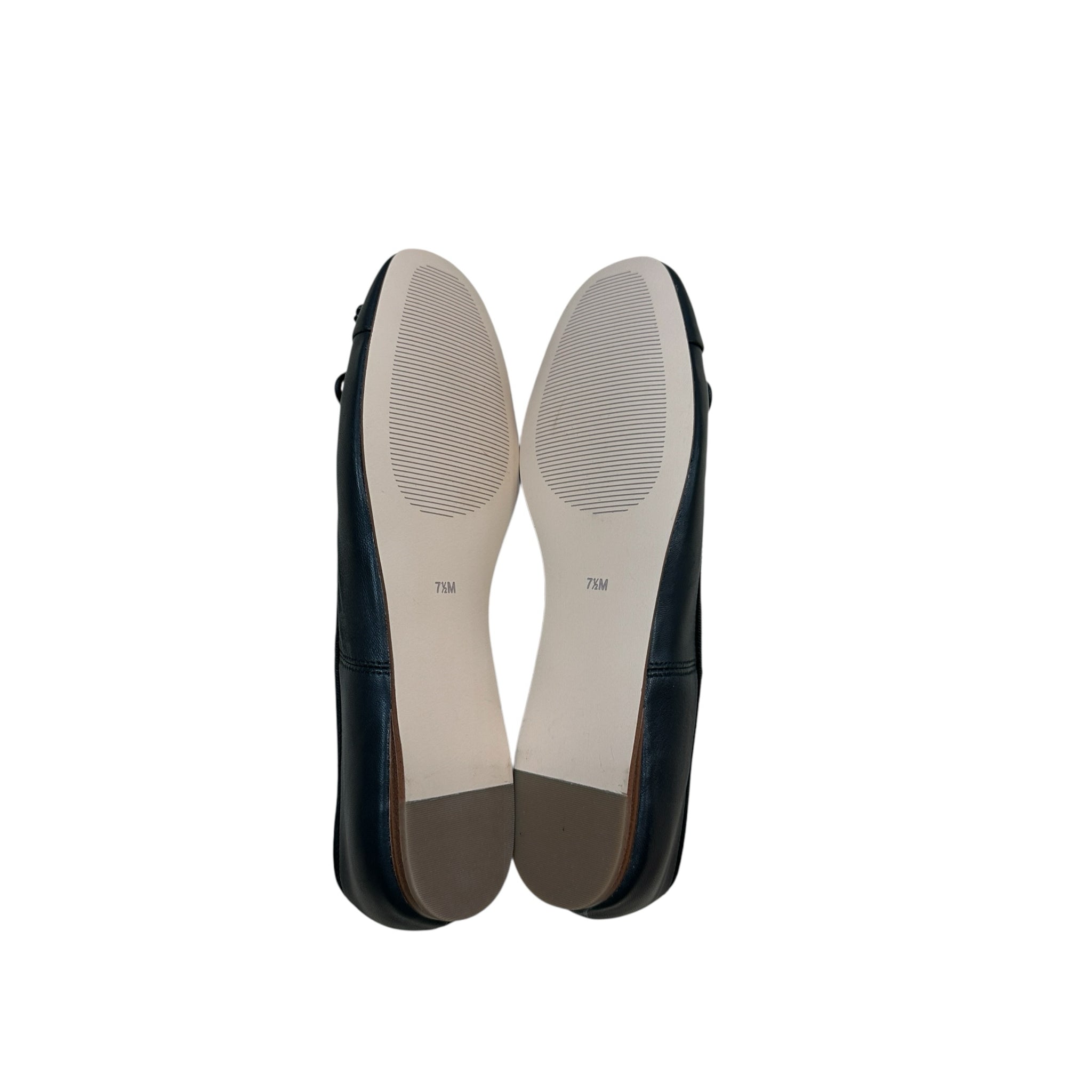 Talbots Black Leather Ballet Flats Size 7.5