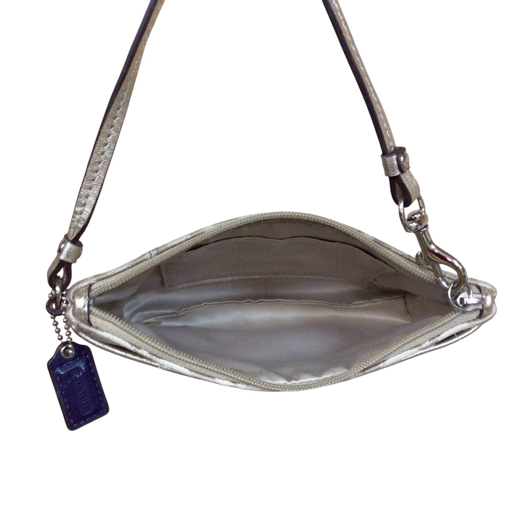 Coach F49558 Light Khaki/Gold SIgnature Wristlet