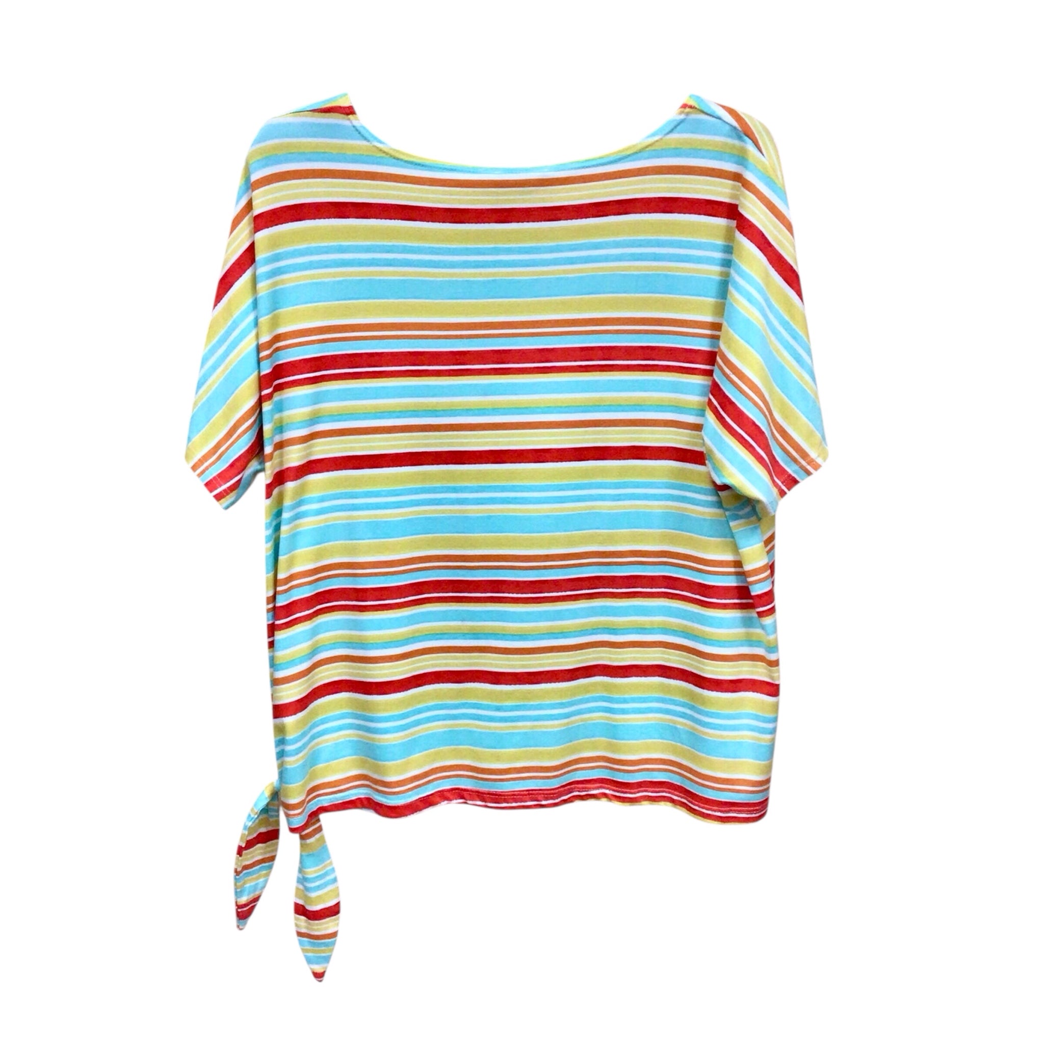 Coral Bay Multi-Colored Short Sleeve Top Size XL