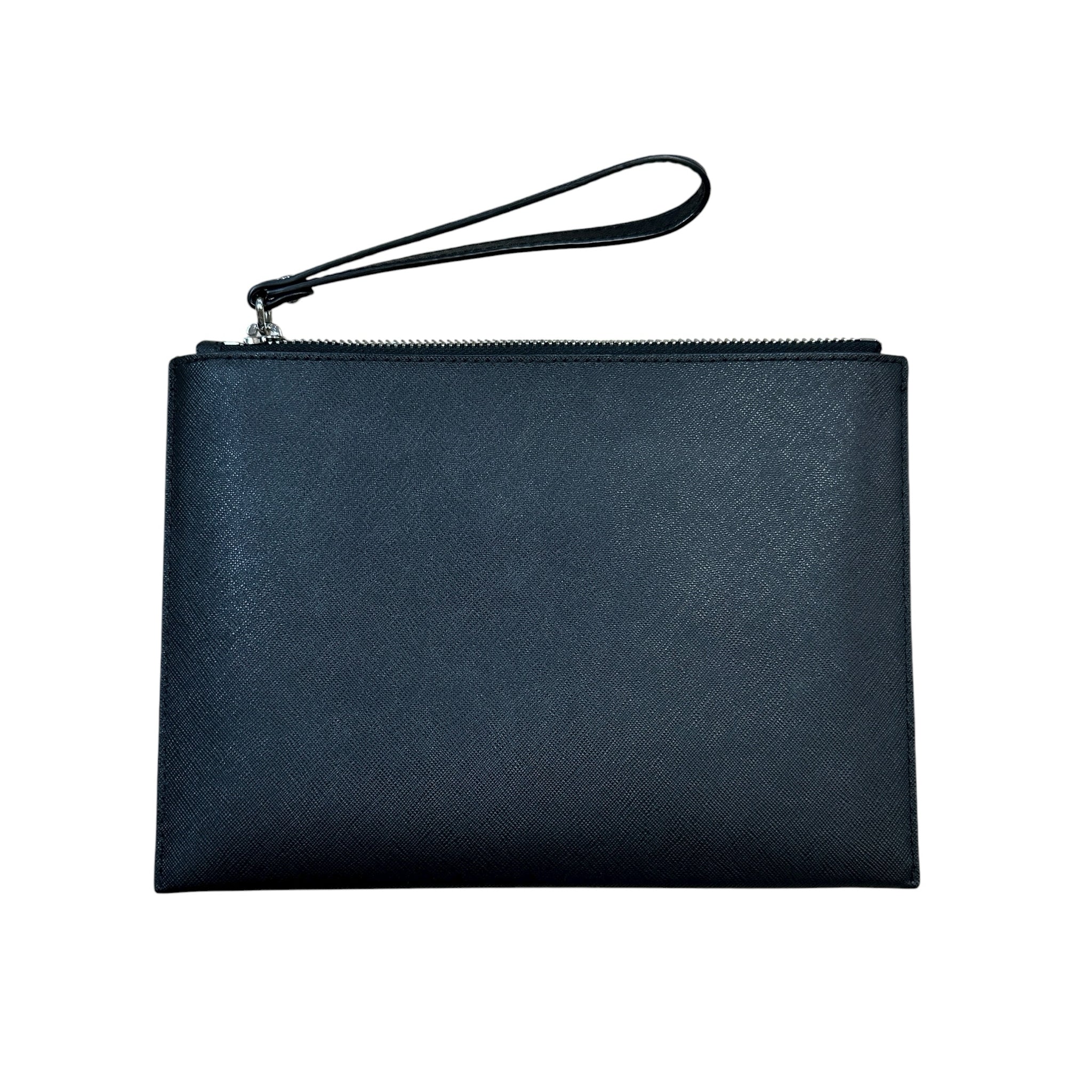 Michael Kors Black Studded Leather Wristlet