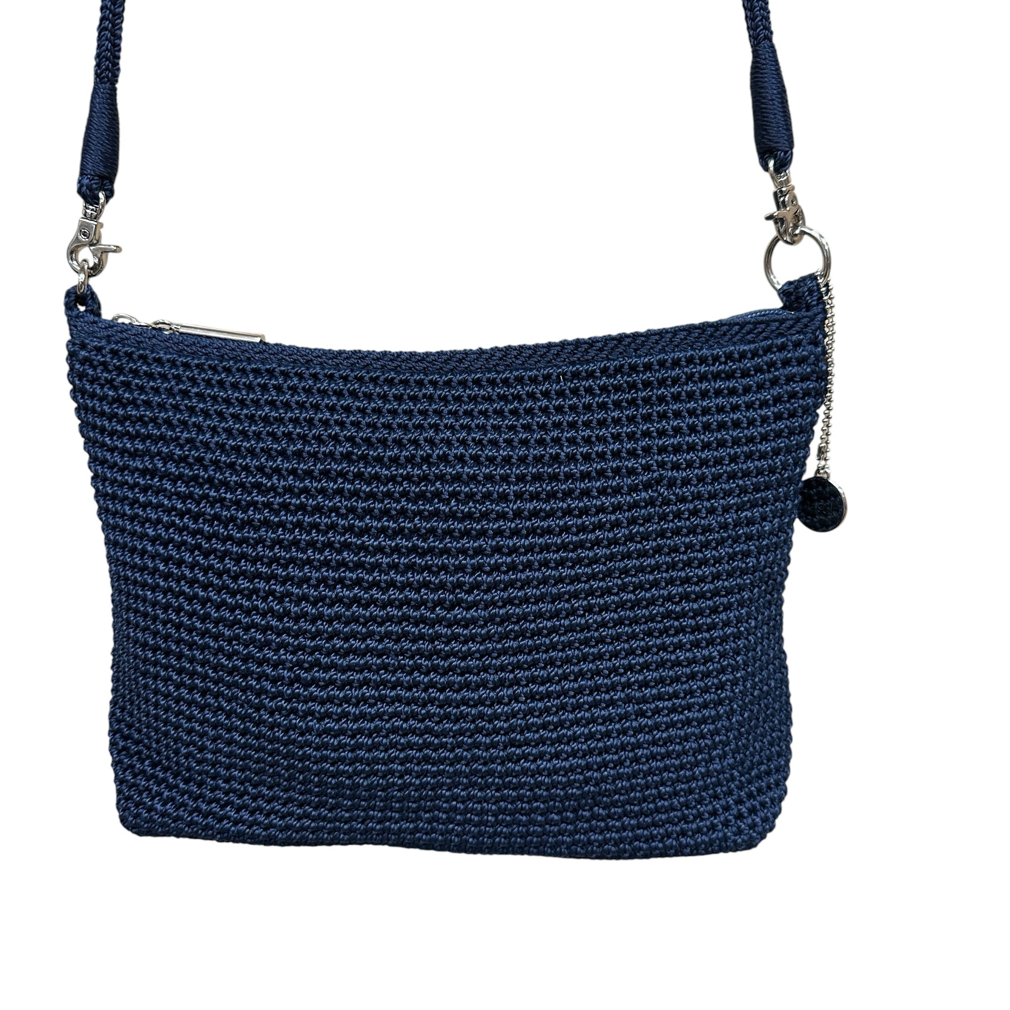 The Sak Navy Crochet Crossbody Bag