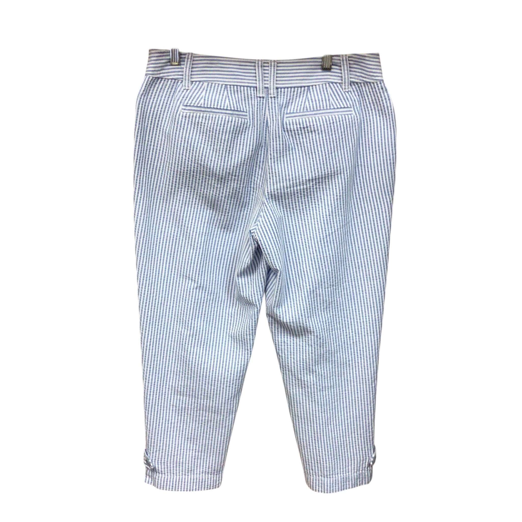 Talbots Blue & White Striped Crops Size 10P