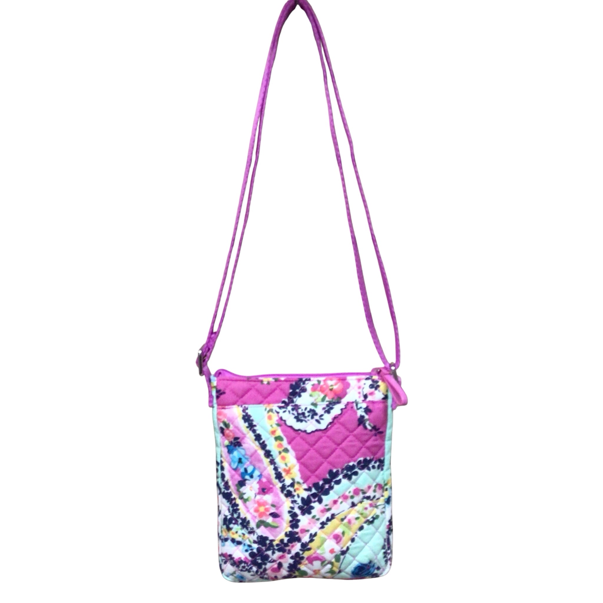 Vera Bradley Iconic RFID Mini Hipster Wildflower Paisley Quilted Crossbody Bag