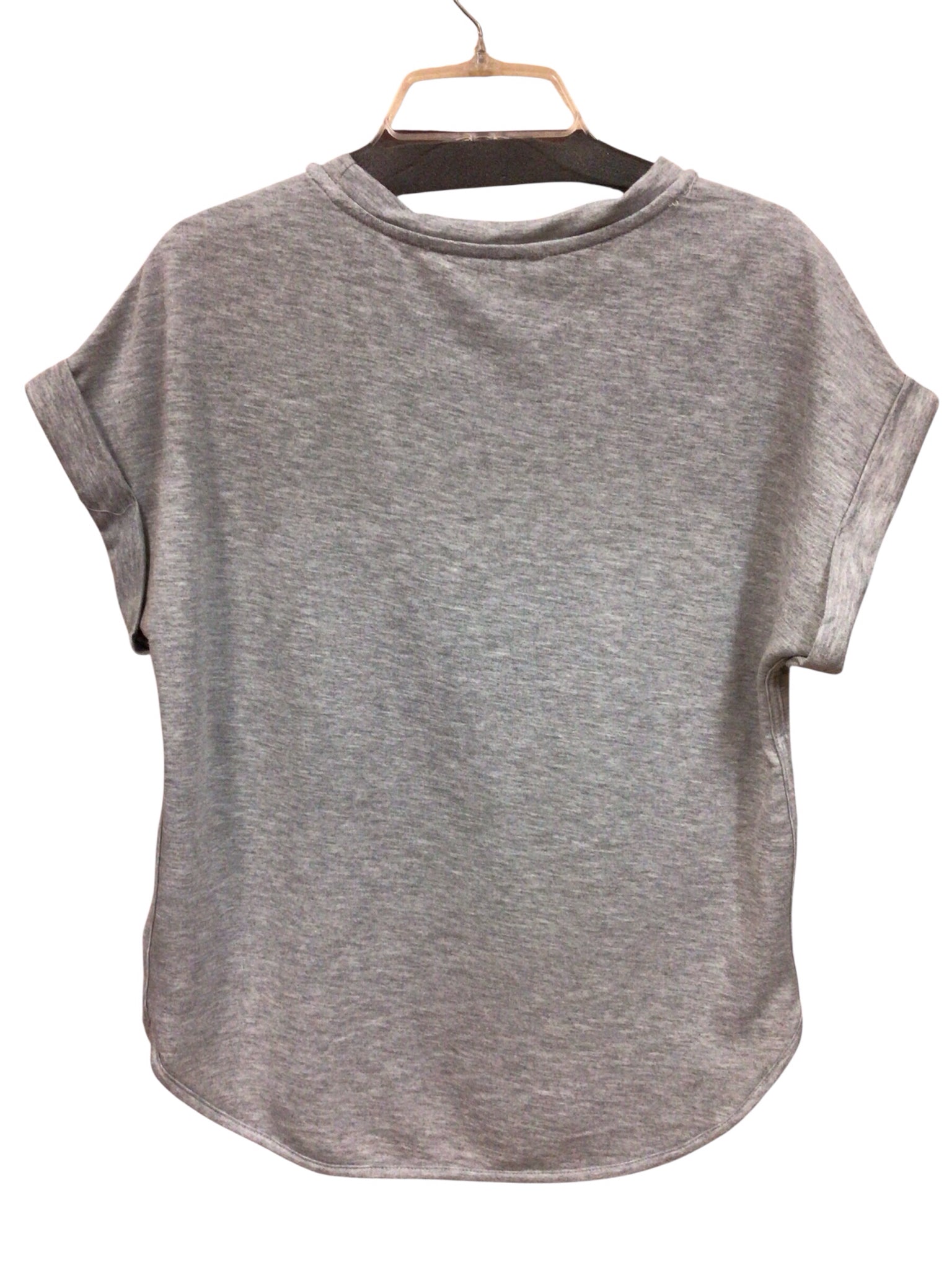 Cupio Gray Short Sleeve Top Size Medium