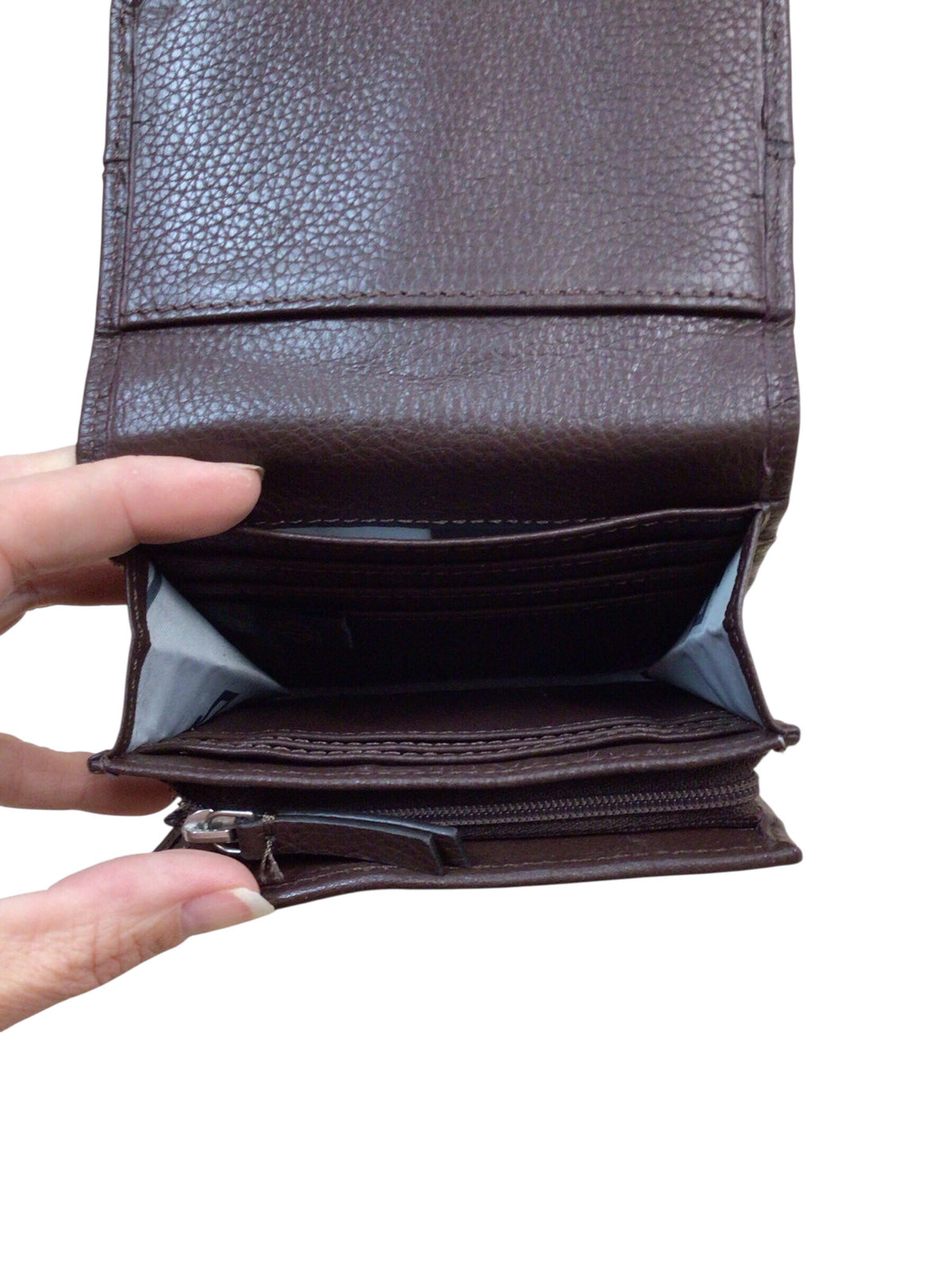 Harley Davidson Buckle Indexer Brown Leather Wallet