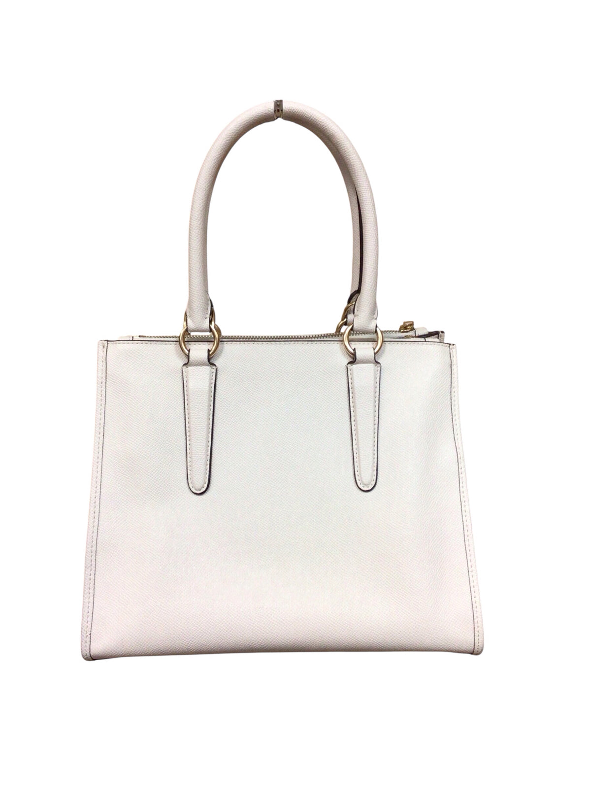 Coach F14928 "Crosby Carryall" White Leather Satchel