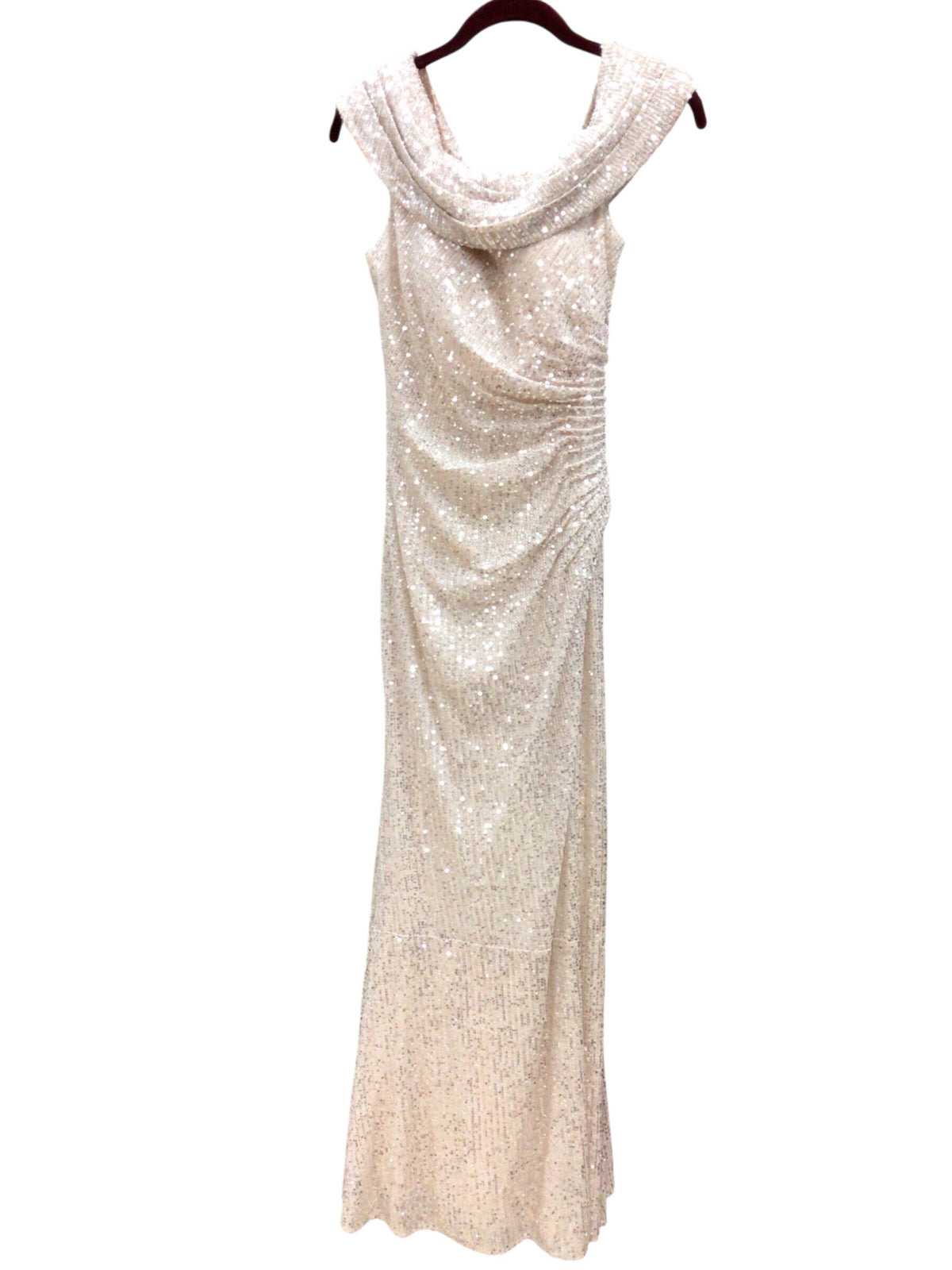 Macdougal Champagne Sequin Sleeveless Dress Size 0