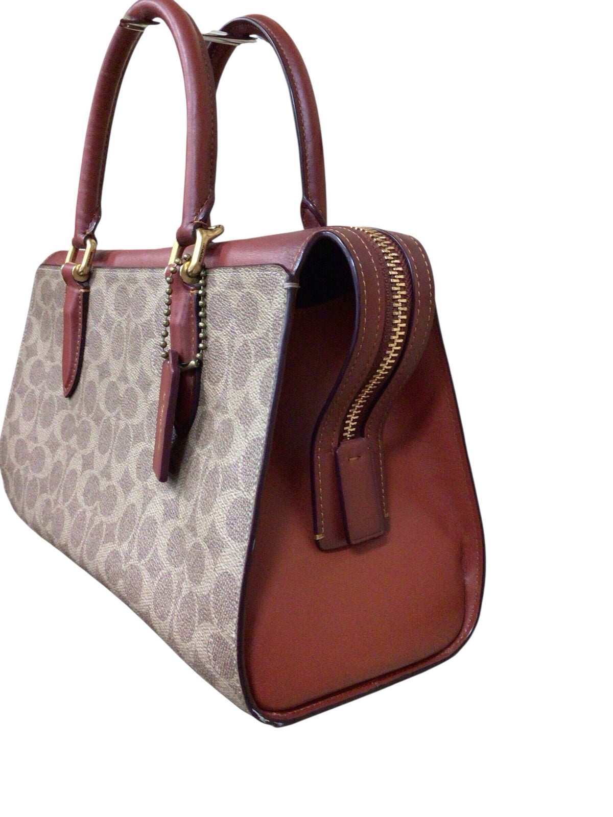 Coach 30949 Signature "Bond Bag" Leather Satchel