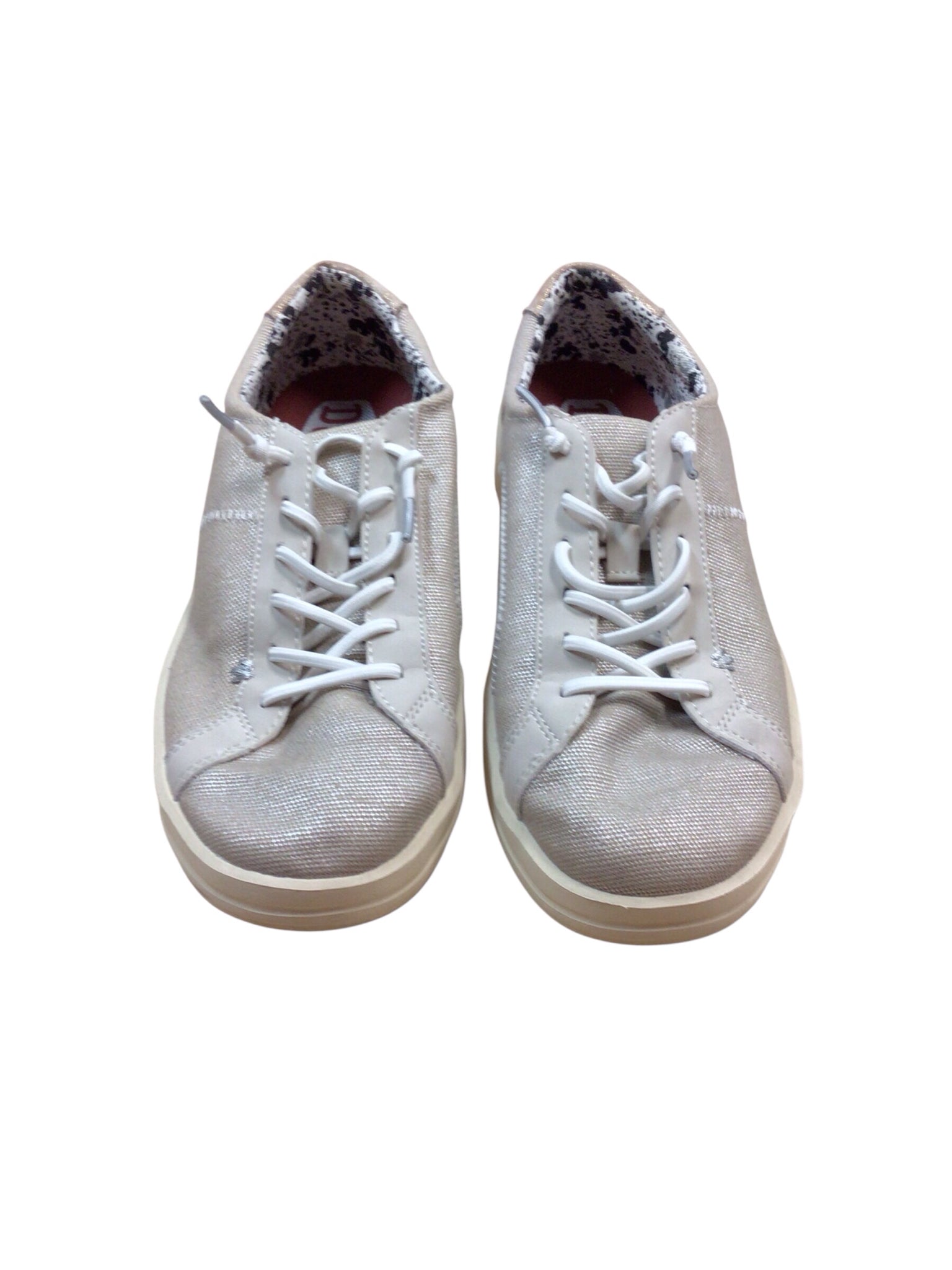 Hey Dude "Karina" Gold Shimmer Lace Up Shoes Size 7W