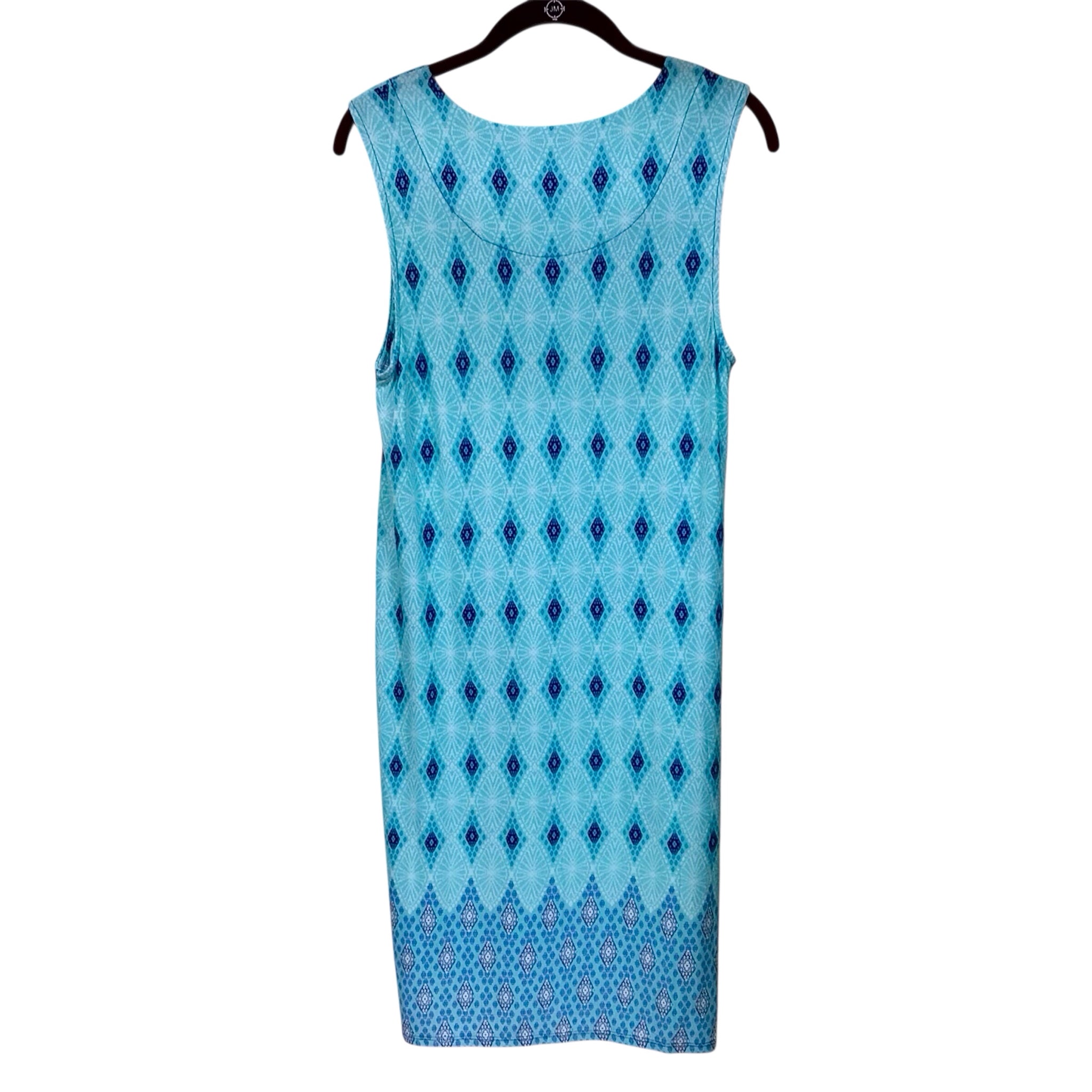 Harper 241 Teal & Blue Sleeveless Dress Size Medium