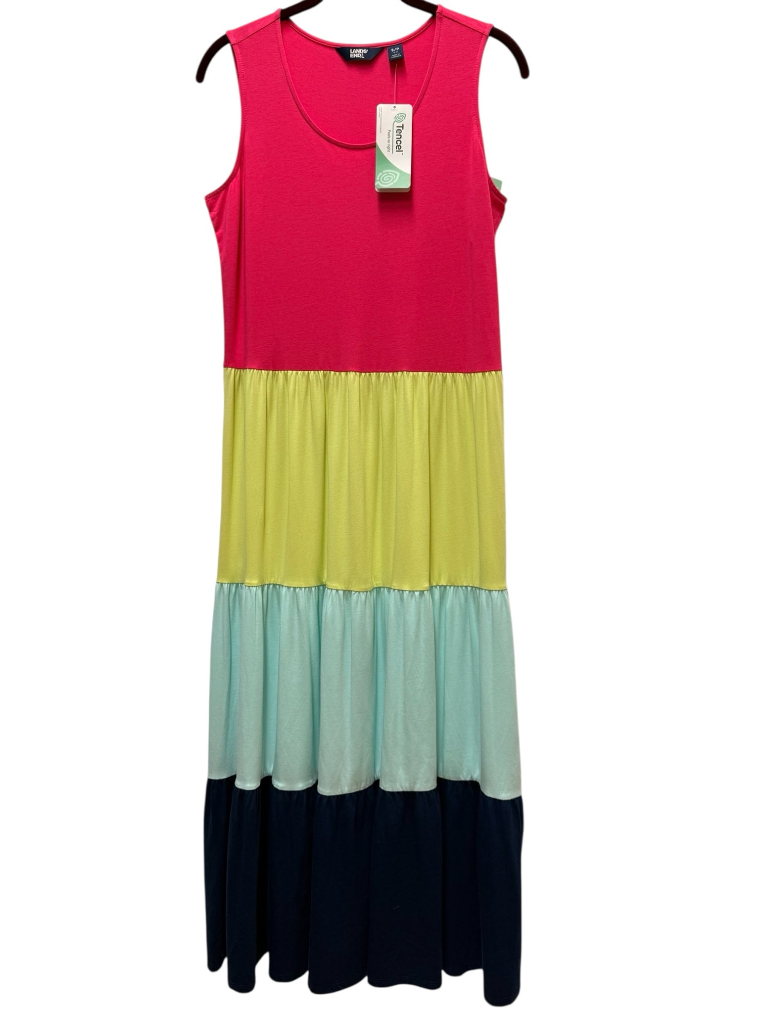 Land's End Multi-Color Dress Size Petite Small
