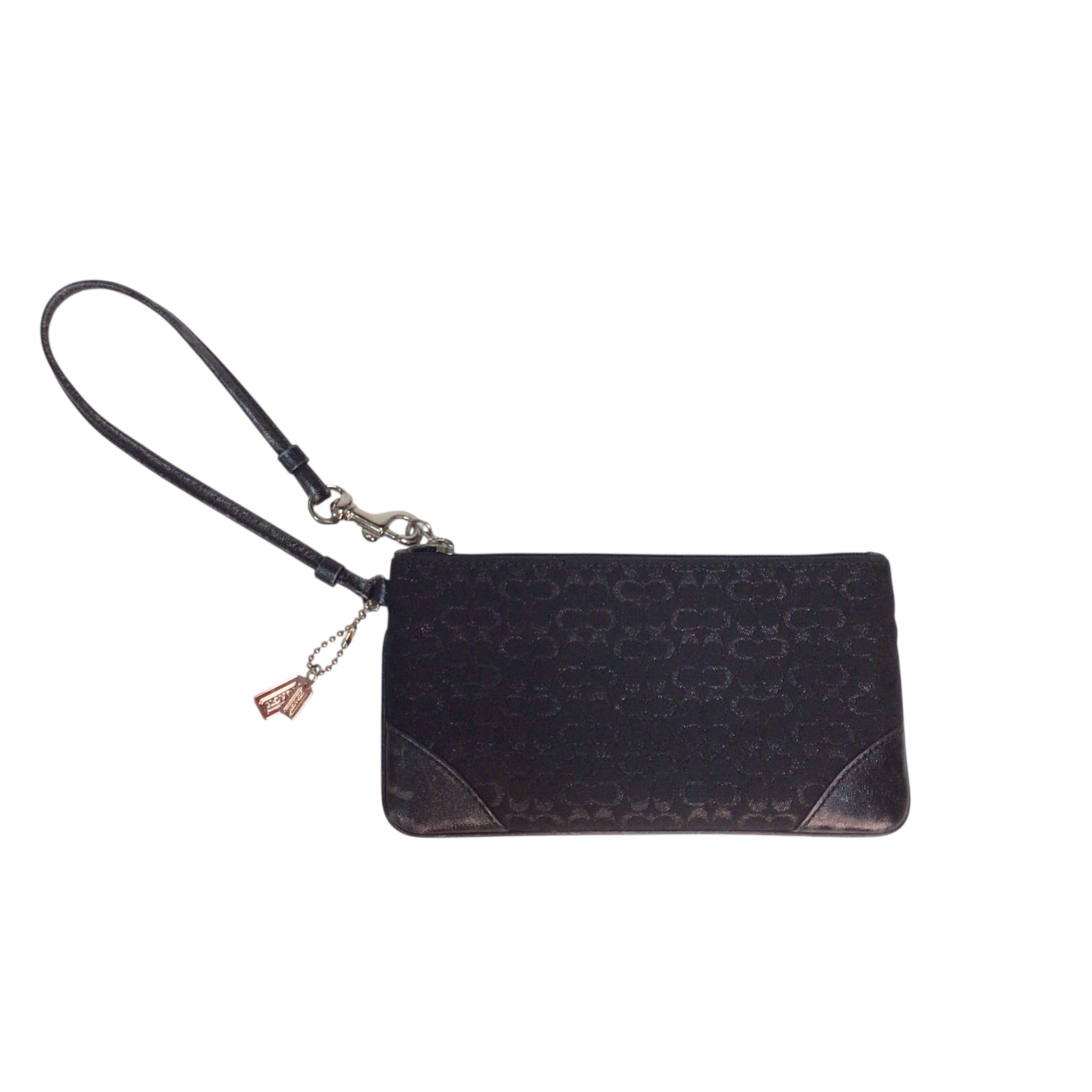 Coach Signature Wristlet Black