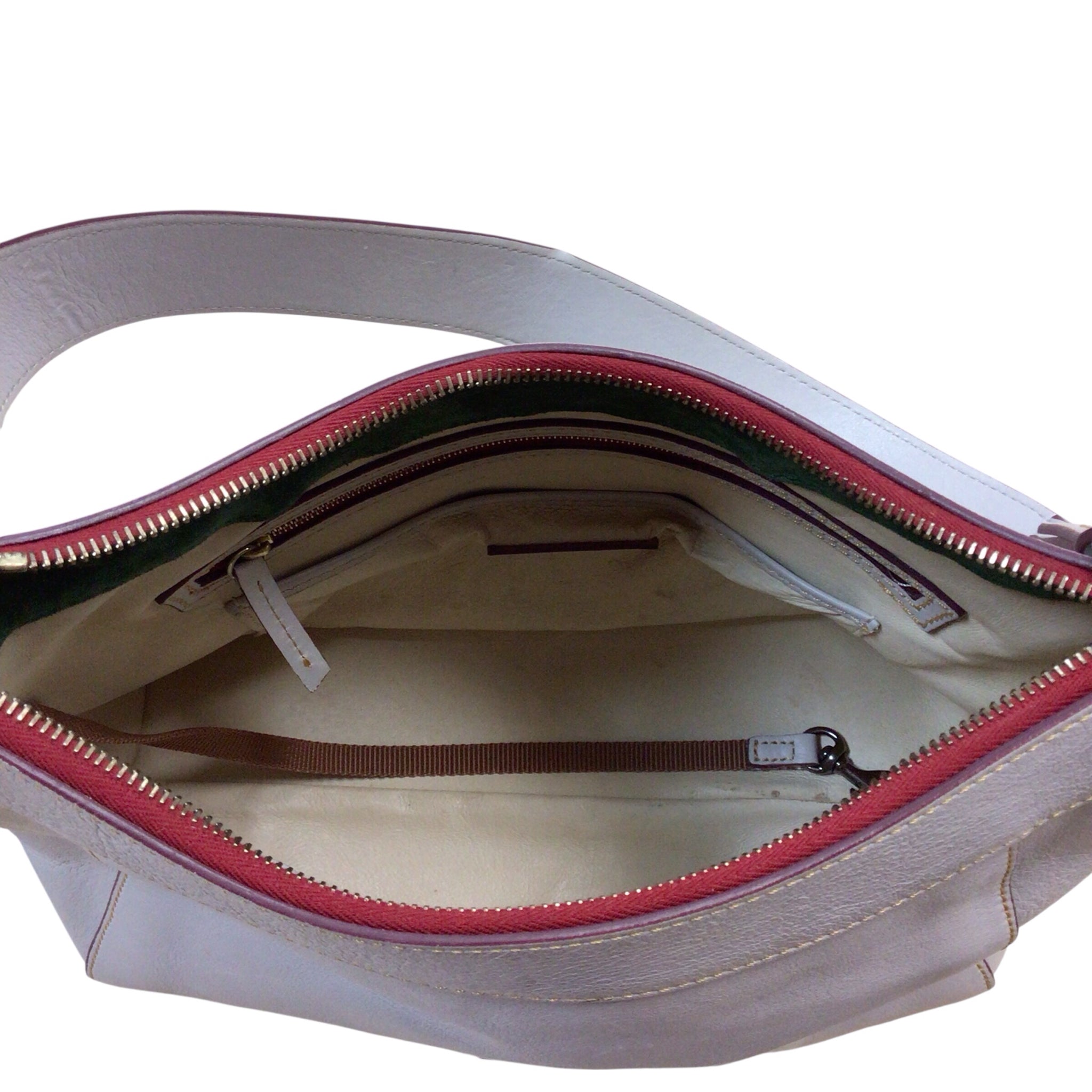 Dooney & Bourke Vintage Gray Florentine Leather Shoulder Bag