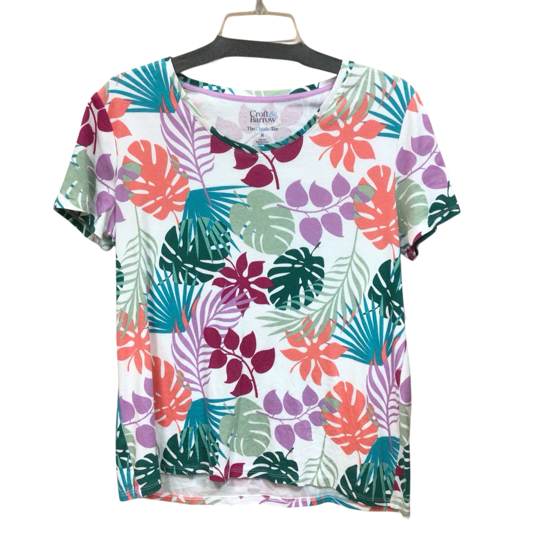 Croft & Barrow Short Sleeve Top Size Medium